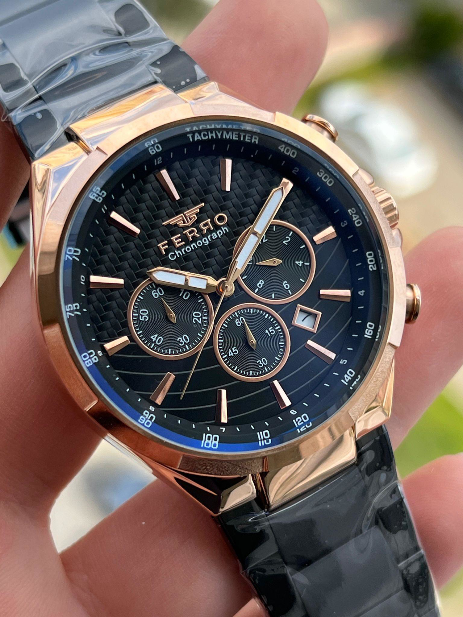 FERRO İç Fonksiyonları Aktif Chronograph 30 Mt Su Geçirmez Erkek FERRO İç Fonksiyonları Aktif Chronograph 30 Mt Su Geçirmez Erkek