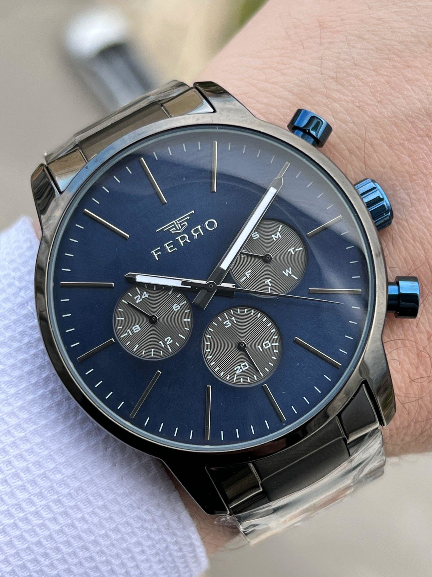 FERRO İç Fonksiyonları Aktif Chronograph 30 Mt Su Geçirmez Erkek 