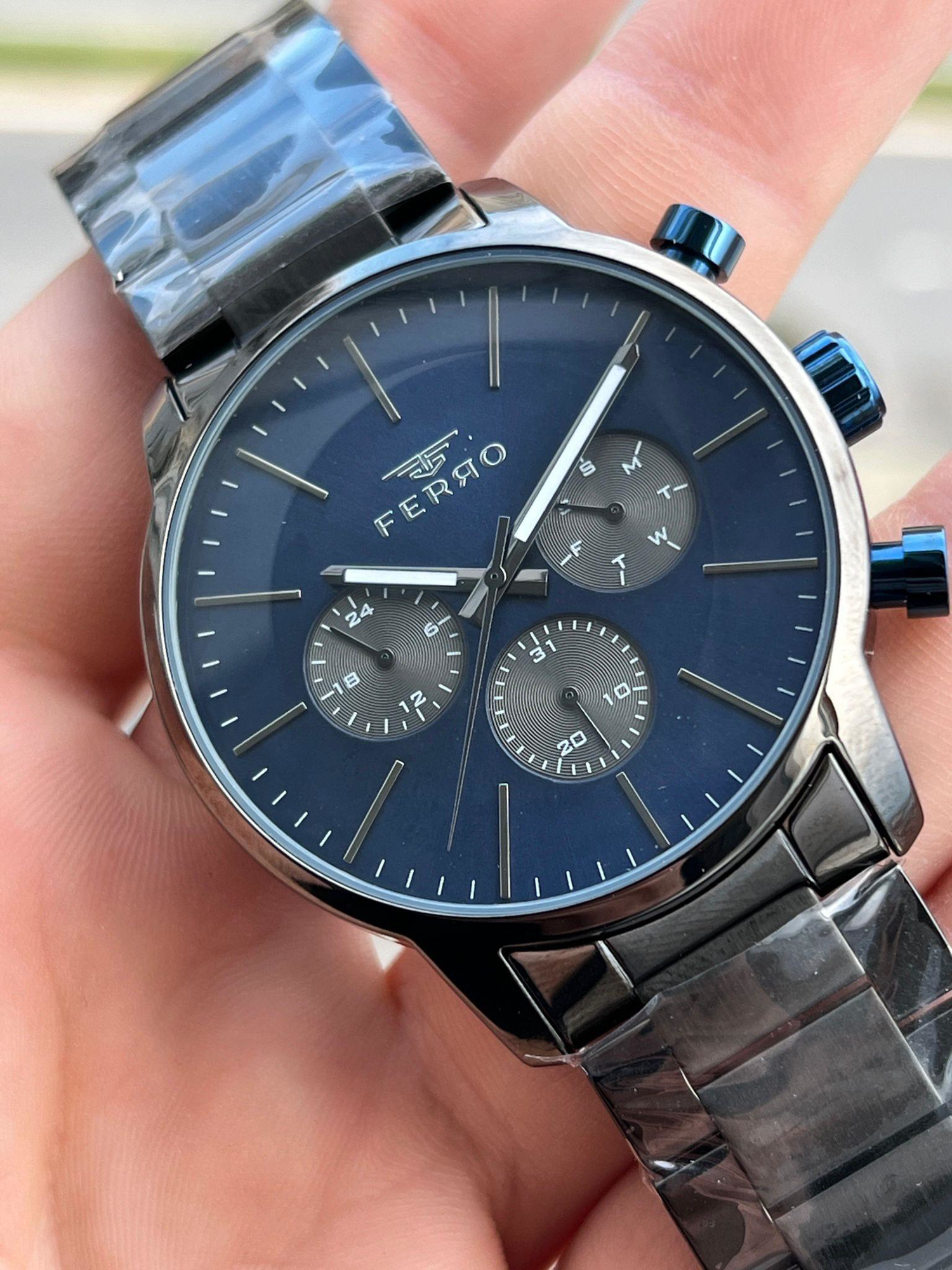 FERRO İç Fonksiyonları Aktif Chronograph 30 Mt Su Geçirmez Erkek 