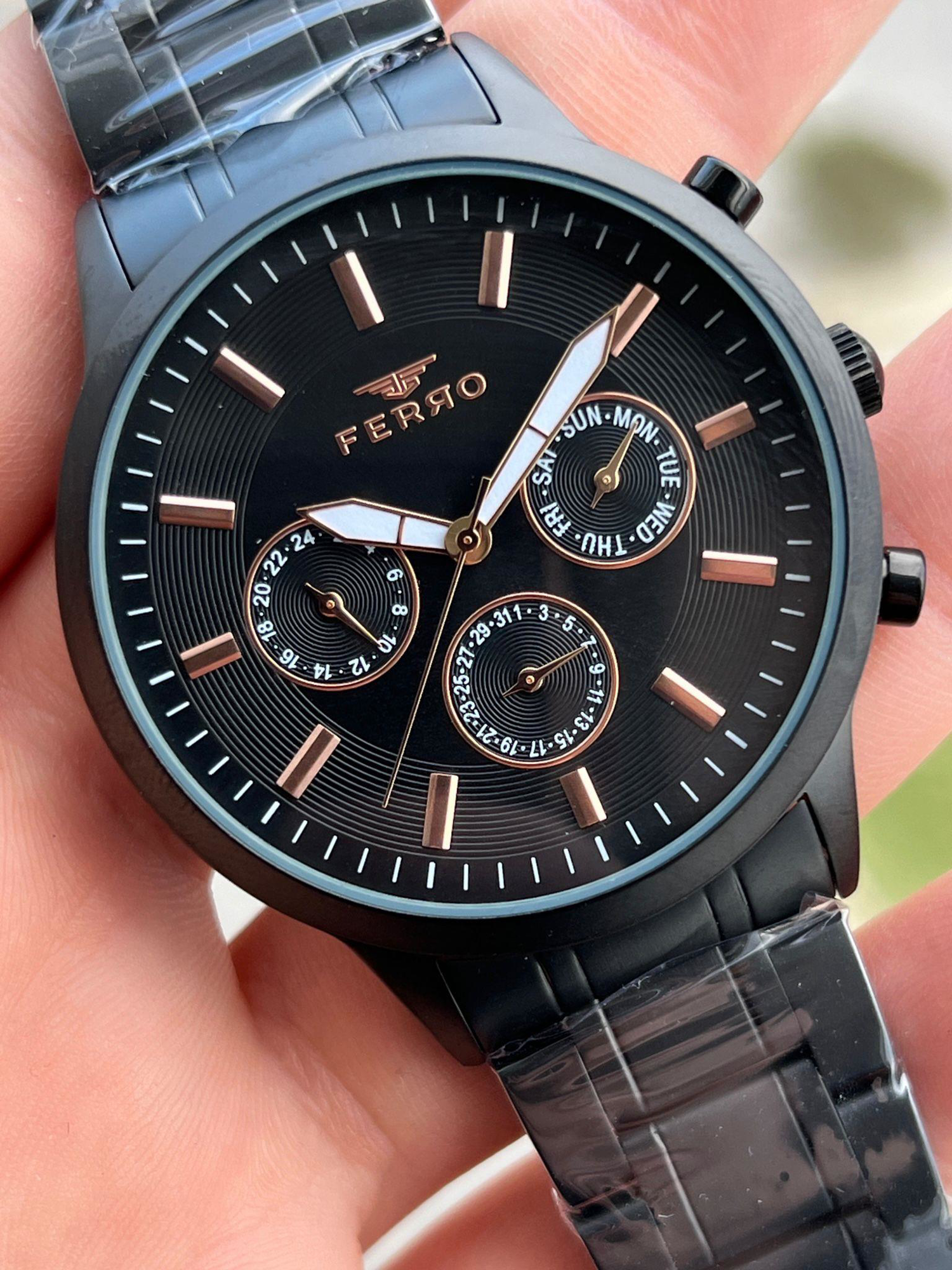FERRO İç Fonksiyonları Aktif Chronograph 30 Mt Su Geçirmez Erkek 