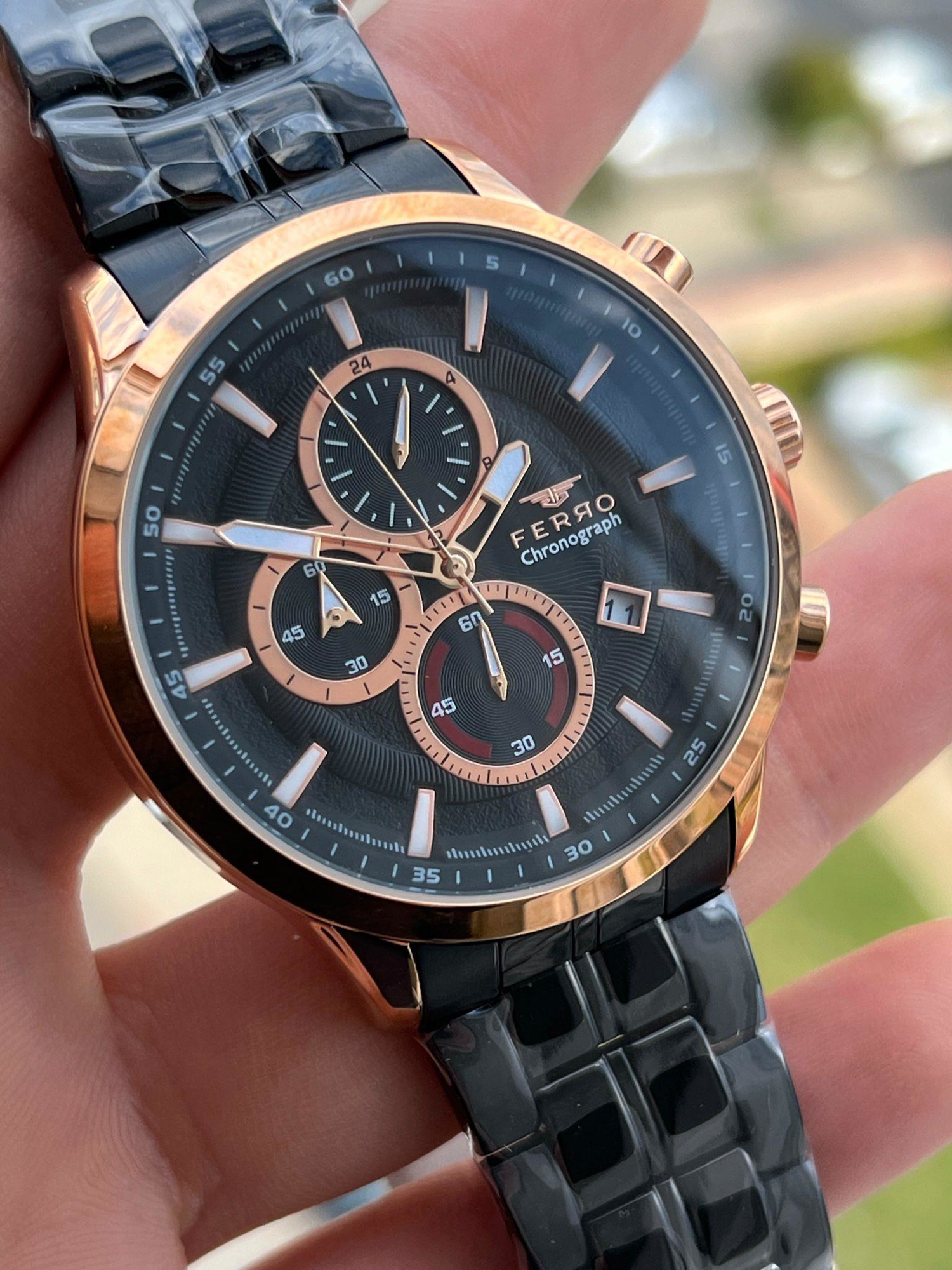 FERRO İç Fonksiyonları Aktif Chronograph 30 Mt Su Geçirmez Erkek 