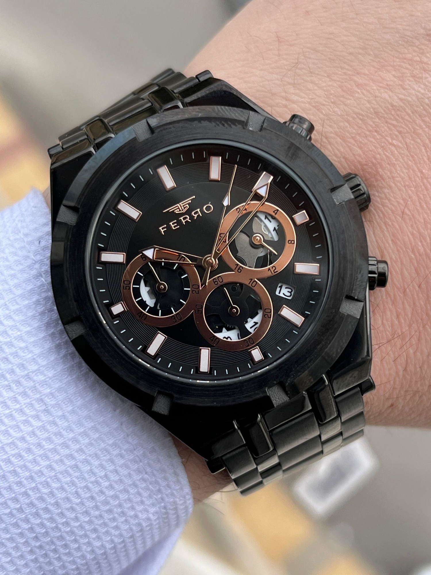 Ferro  İç Fonksiyonlari Aktif Chronograph 30 Mt Su Geçirmez Erkek 