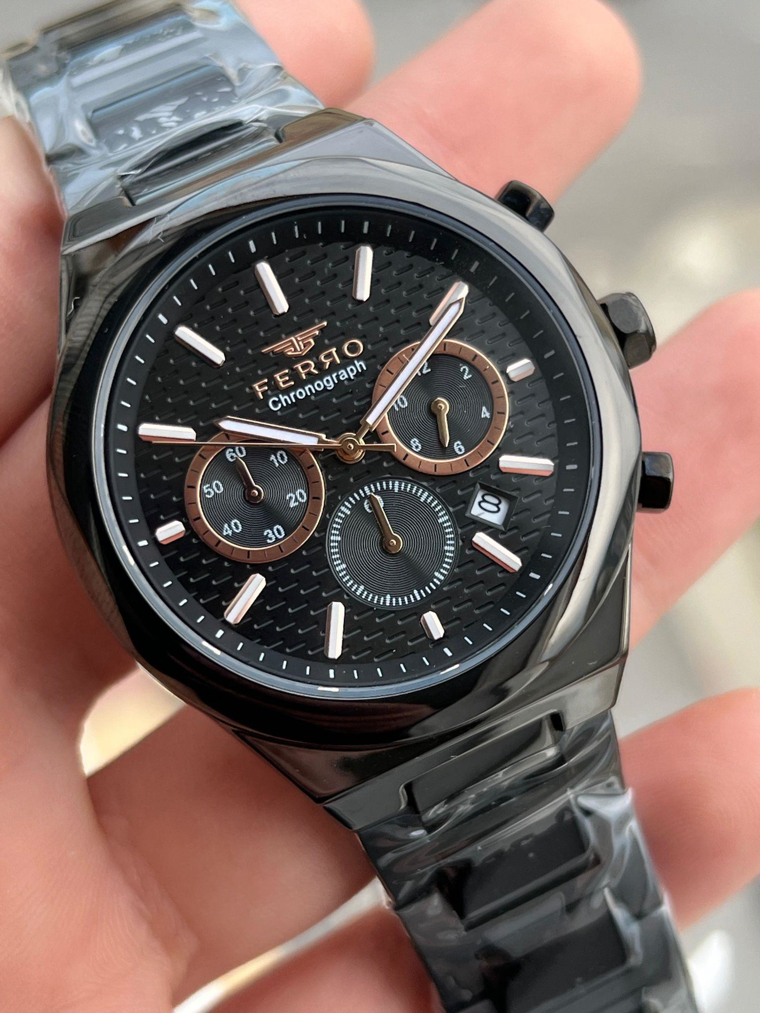 FERRO İç Fonksiyonları Aktif Chronograph 30 Mt Su Geçirmez Erkek 