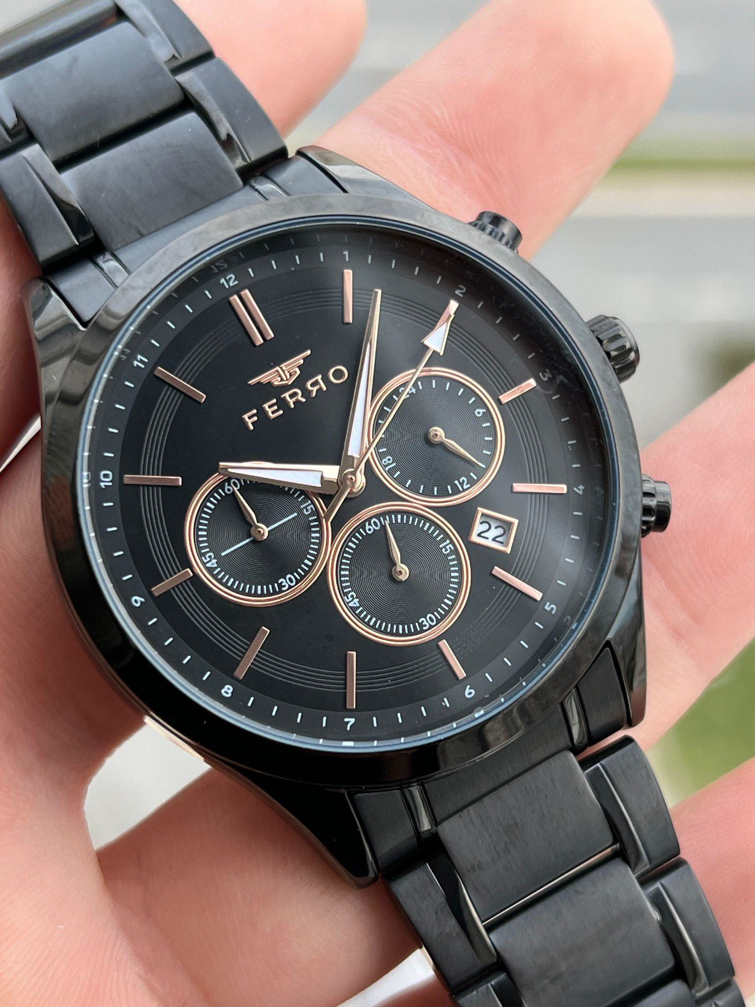 FERRO İç Fonksiyonları Aktif Chronograph 30 Mt Su Geçirmez Erkek 