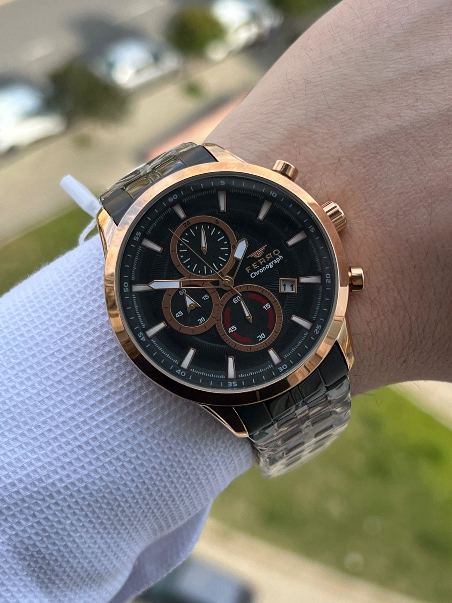 FERRO İç Fonksiyonları Aktif Chronograph 30 Mt Su Geçirmez Erkek 