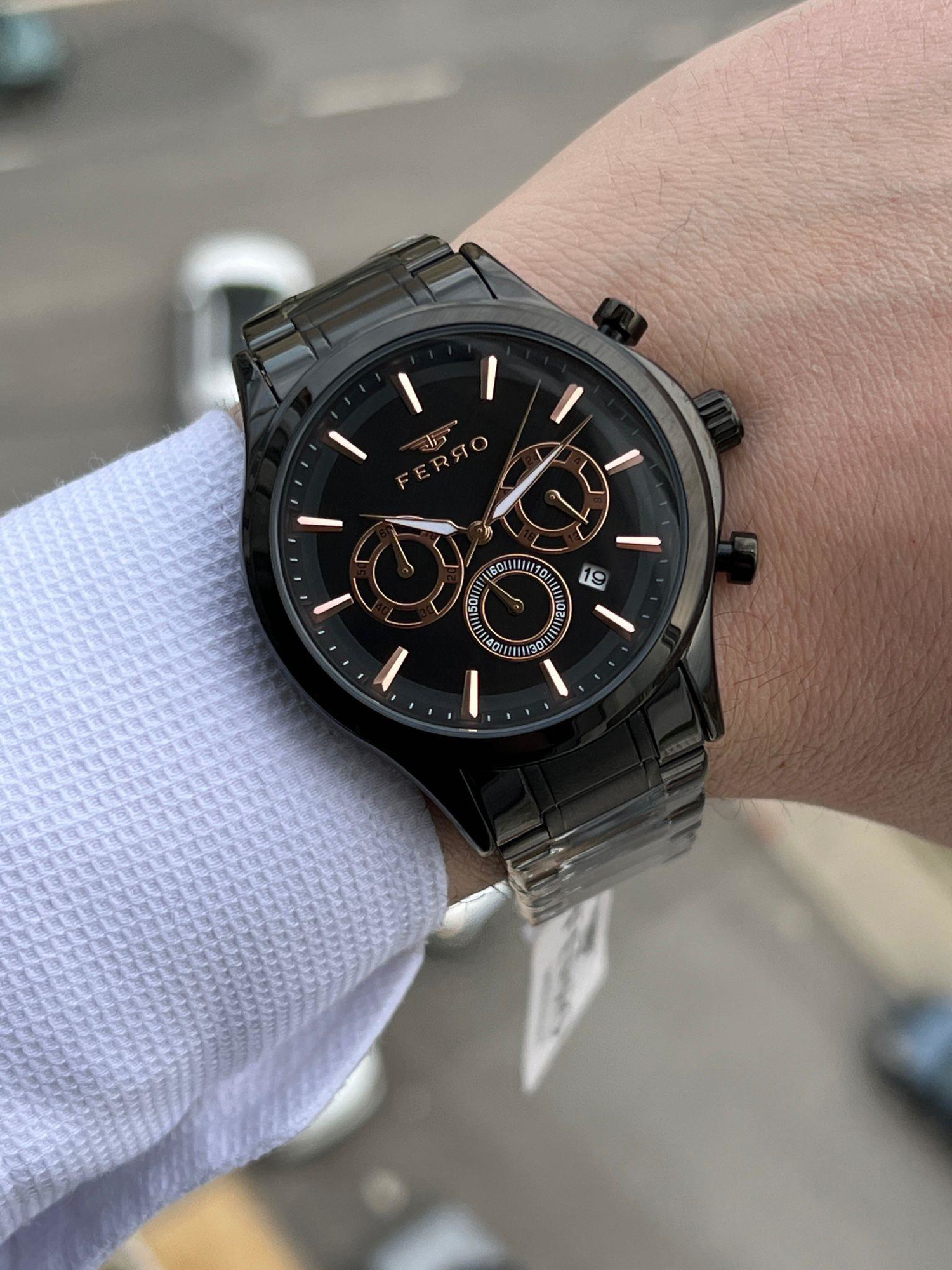 FERRO İç Fonksiyonları Aktif Chronograph 30 Mt Su Geçirmez Erkek 
