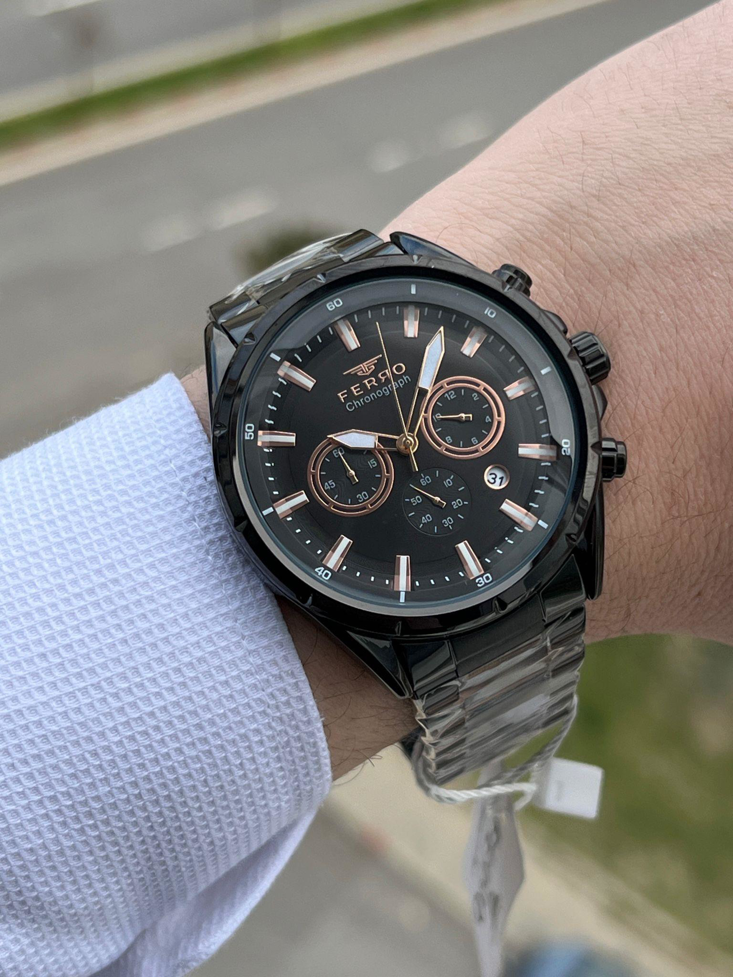 FERRO İç Fonksiyonları Aktif Chronograph 30 Mt Su Geçirmez Erkek 