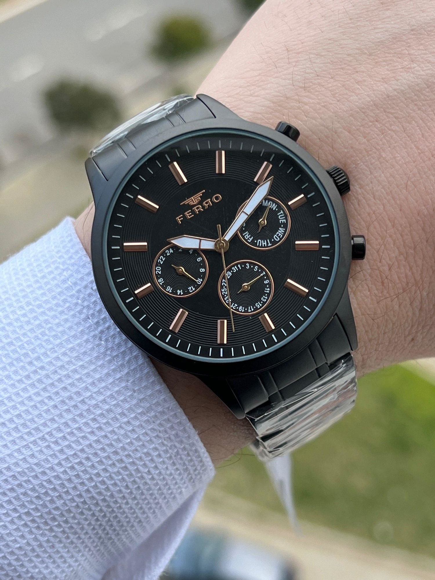 FERRO İç Fonksiyonları Aktif Chronograph 30 Mt Su Geçirmez Erkek 