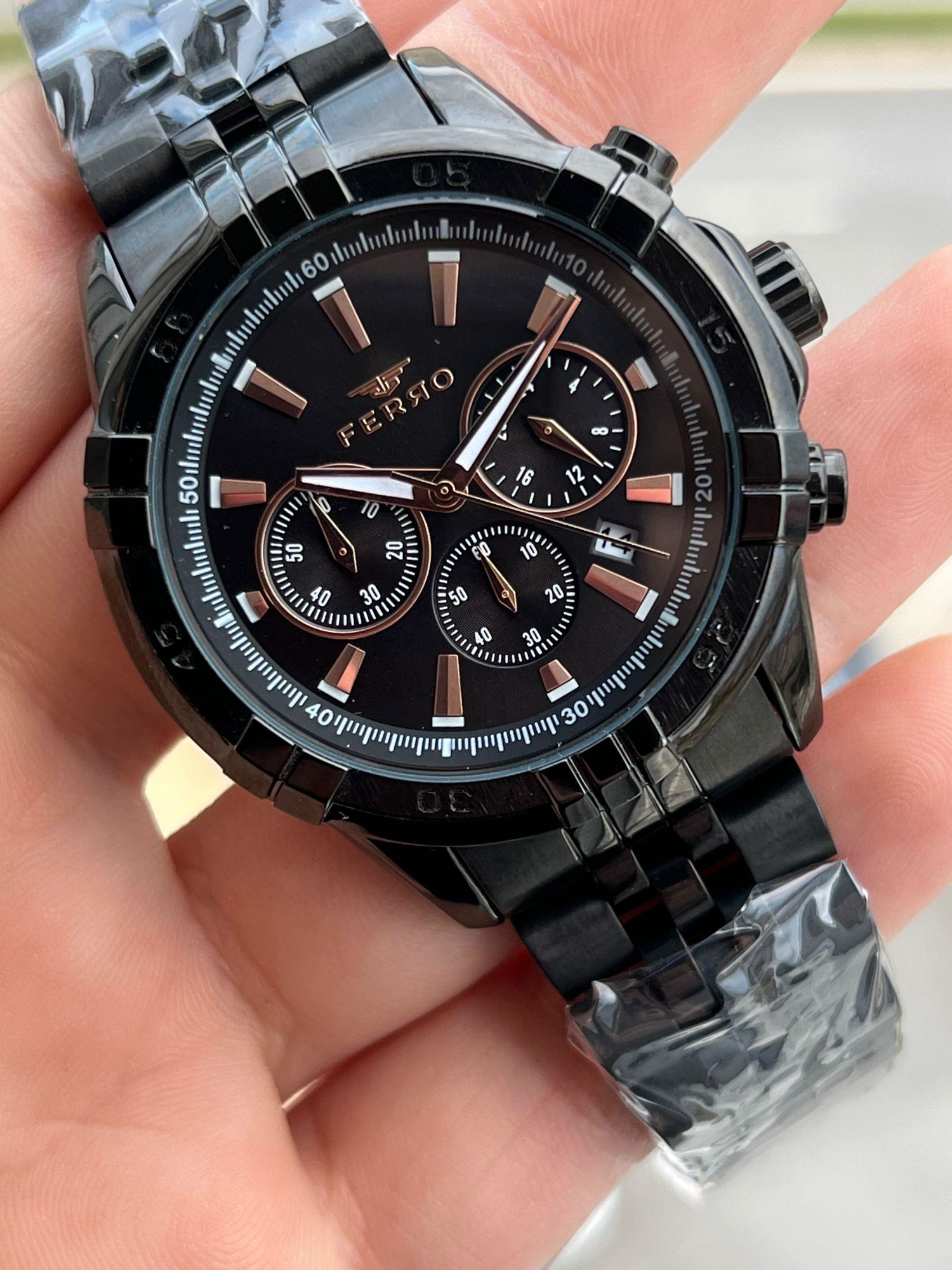 FERRO İç Fonksiyonları Aktif Chronograph 30 Mt Su Geçirmez Erkek 
