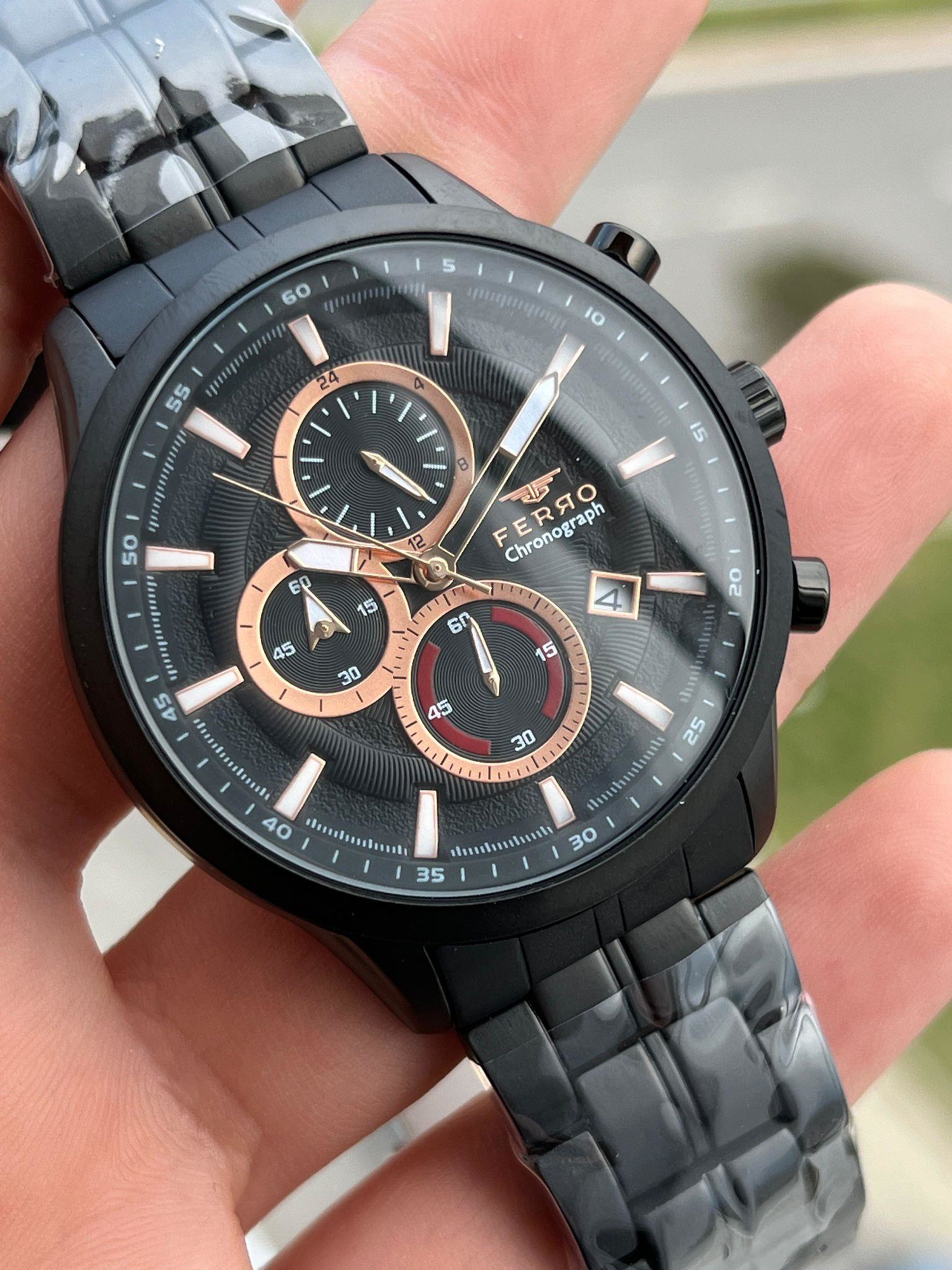 FERRO İç Fonksiyonları Aktif Chronograph 30 Mt Su Geçirmez Erkek 