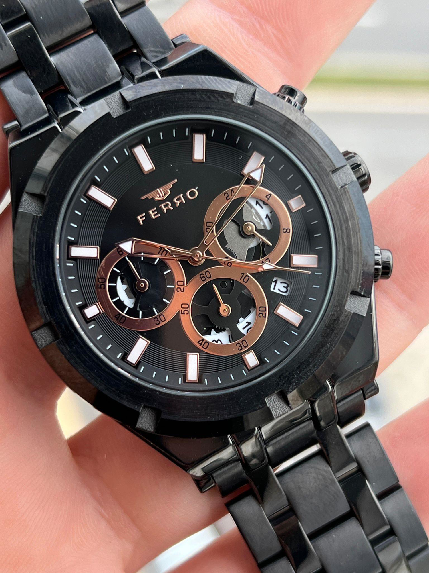 Ferro  İç Fonksiyonlari Aktif Chronograph 30 Mt Su Geçirmez Erkek 