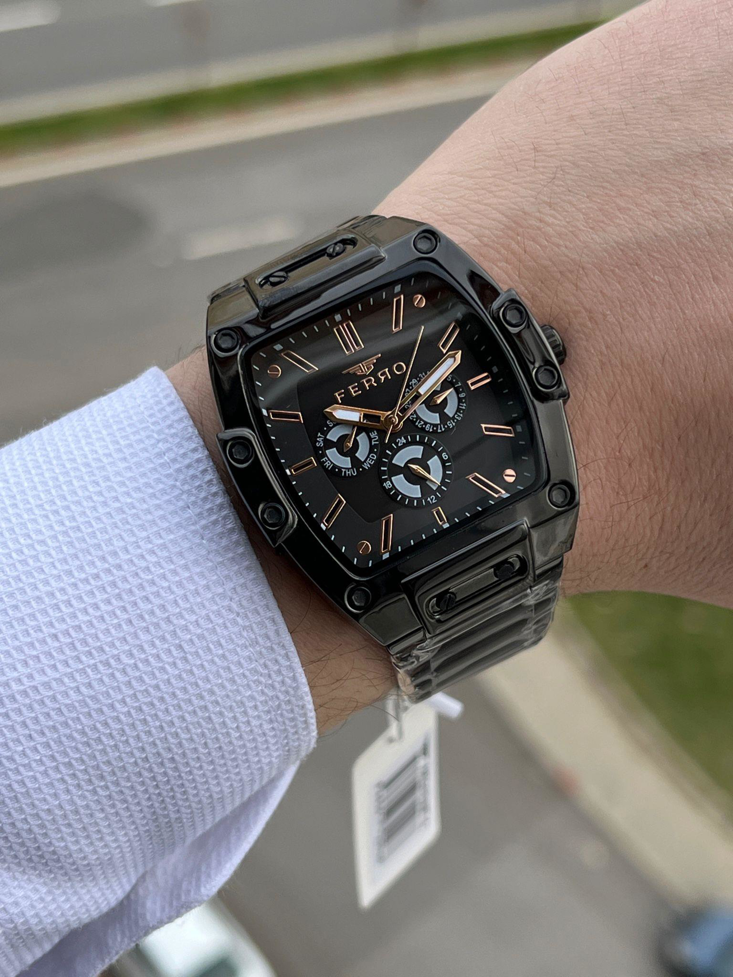 FERRO İç Fonksiyonları Aktif Chronograph 30 Mt Su Geçirmez Erkek 