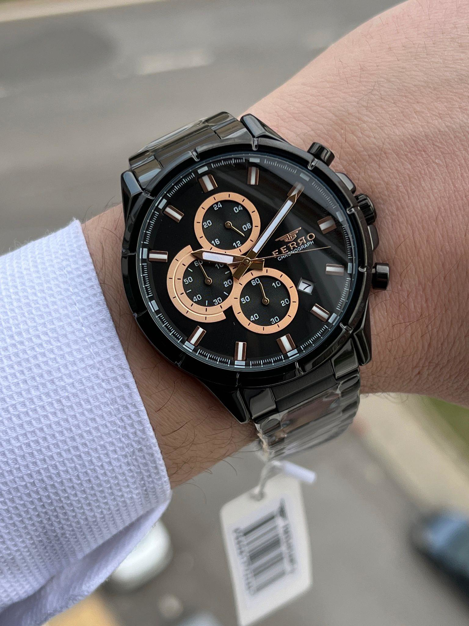 FERRO İç Fonksiyonları Aktif Chronograph 30 Mt Su Geçirmez Erkek 