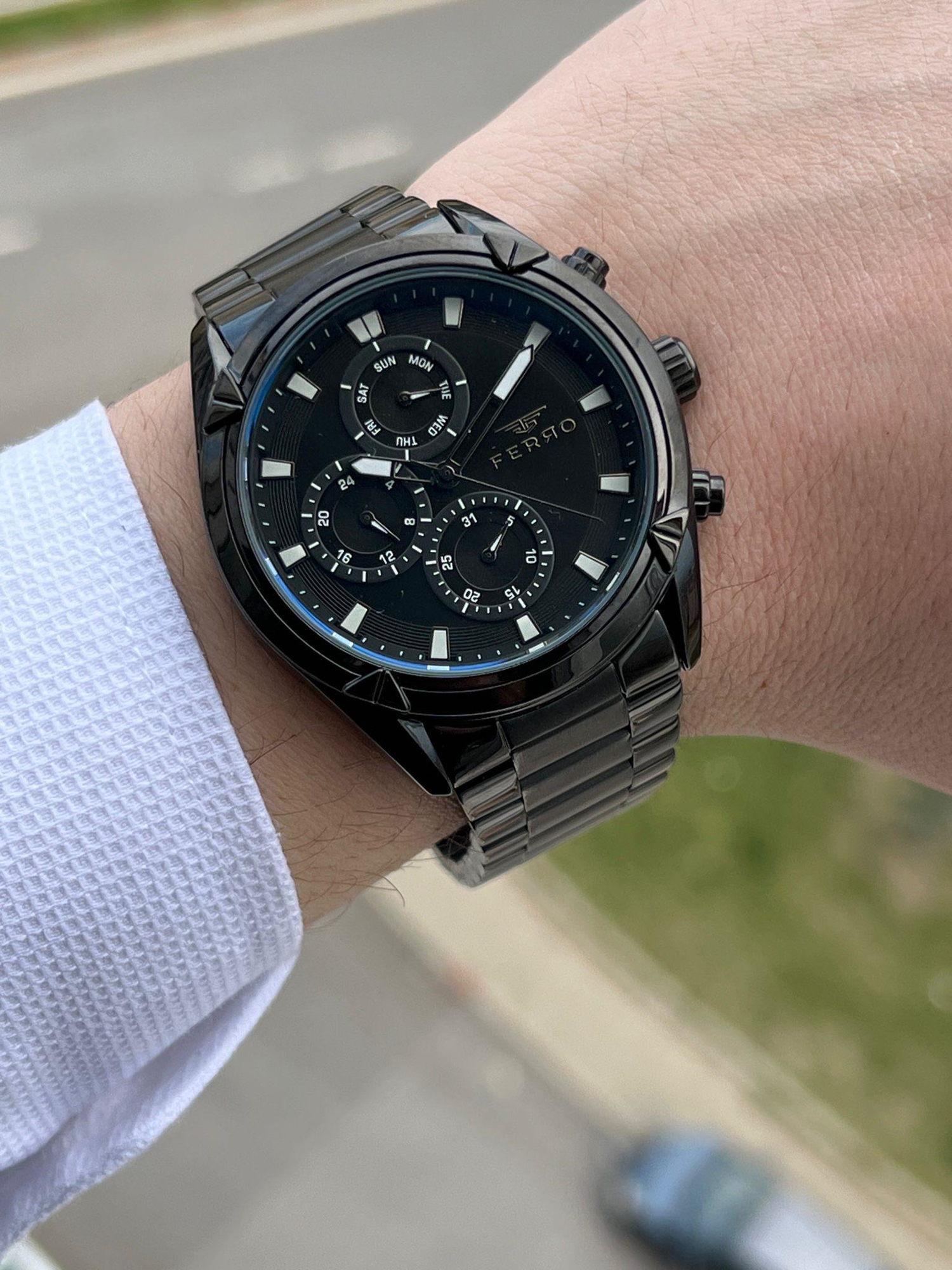 FERRO İç Fonksiyonları Aktif Chronograph 30 Mt Su Geçirmez Erkek 
