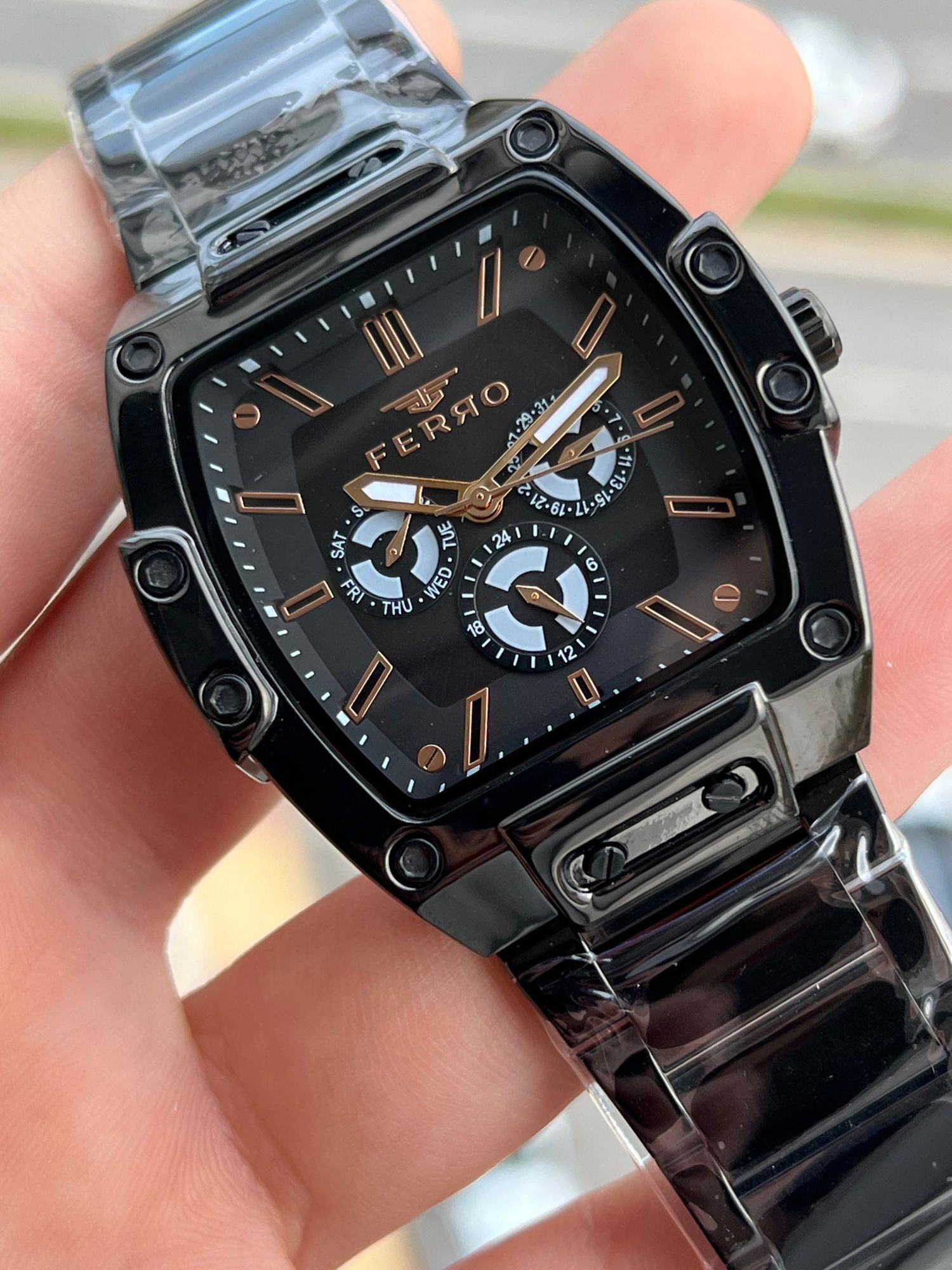 FERRO İç Fonksiyonları Aktif Chronograph 30 Mt Su Geçirmez Erkek 