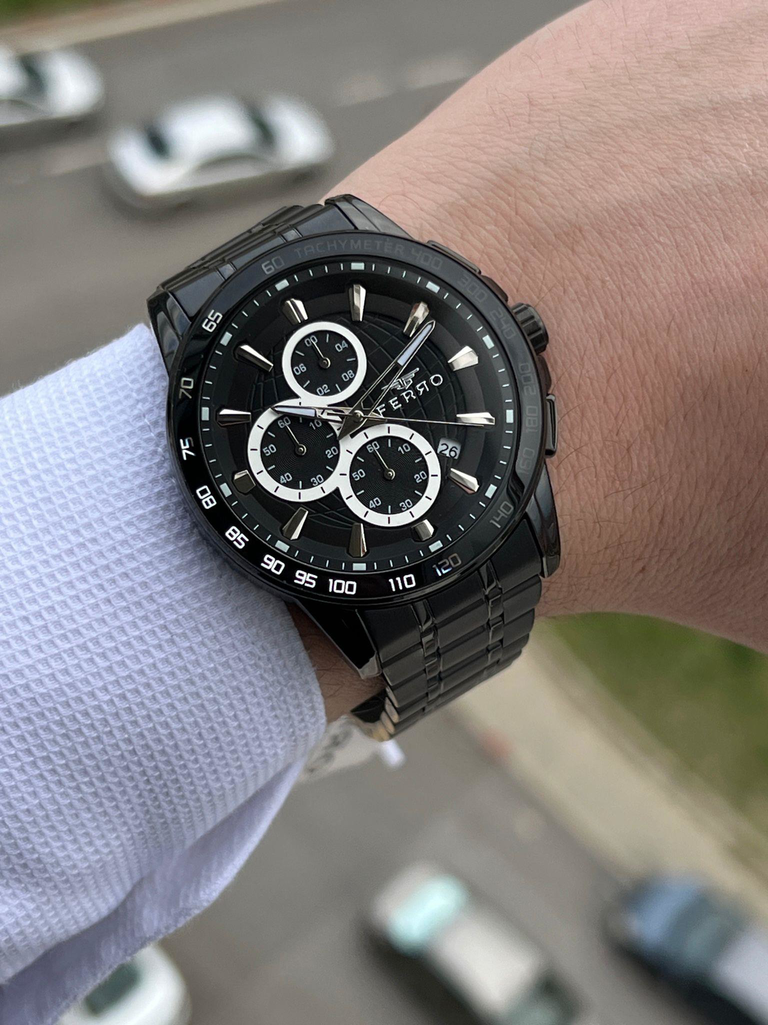 FERRO İç Fonksiyonları Aktif Chronograph 30 Mt Su Geçirmez Erkek 
