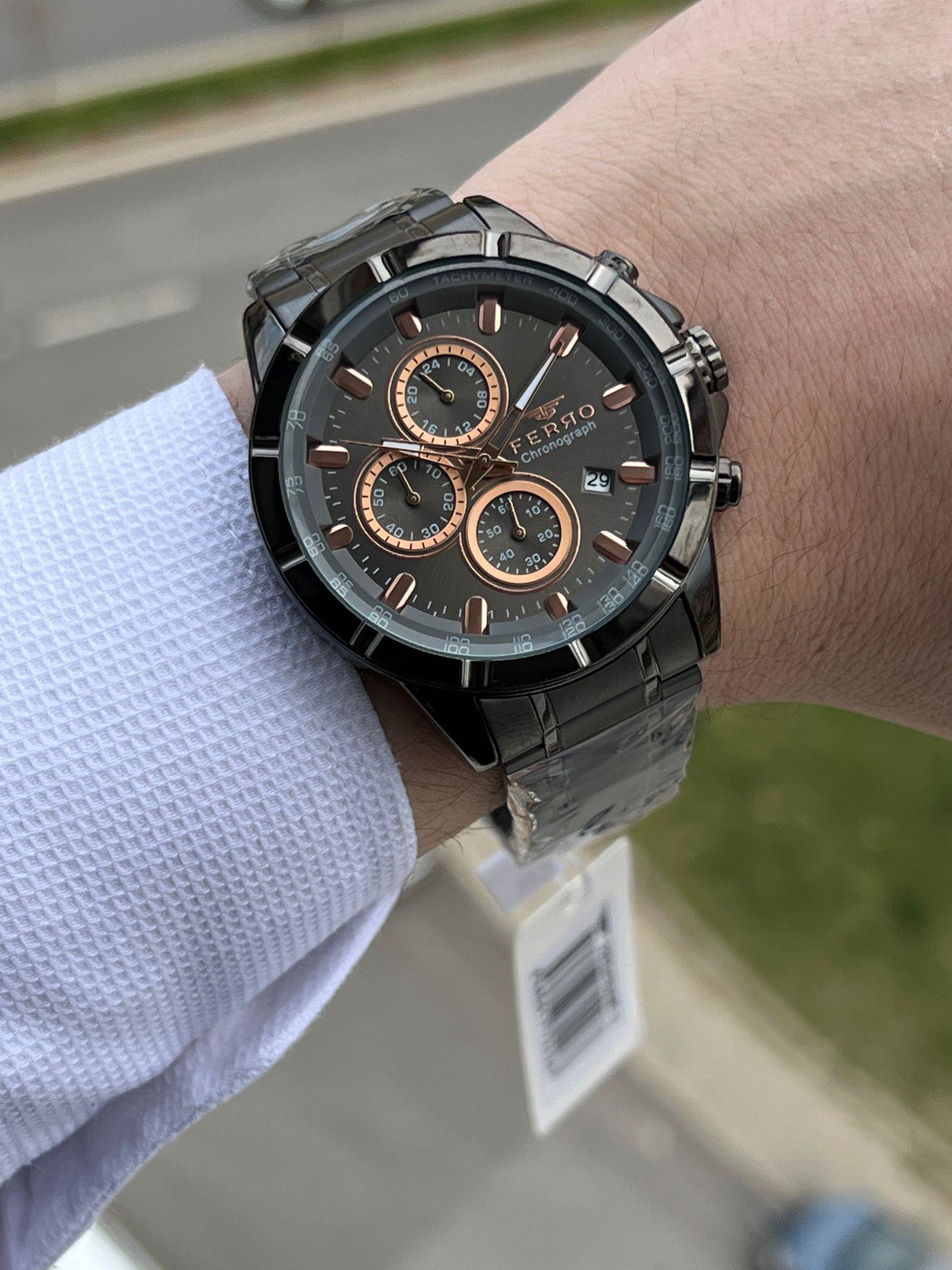 FERRO İç Fonksiyonları Aktif Chronograph 30 Mt Su Geçirmez Erkek 