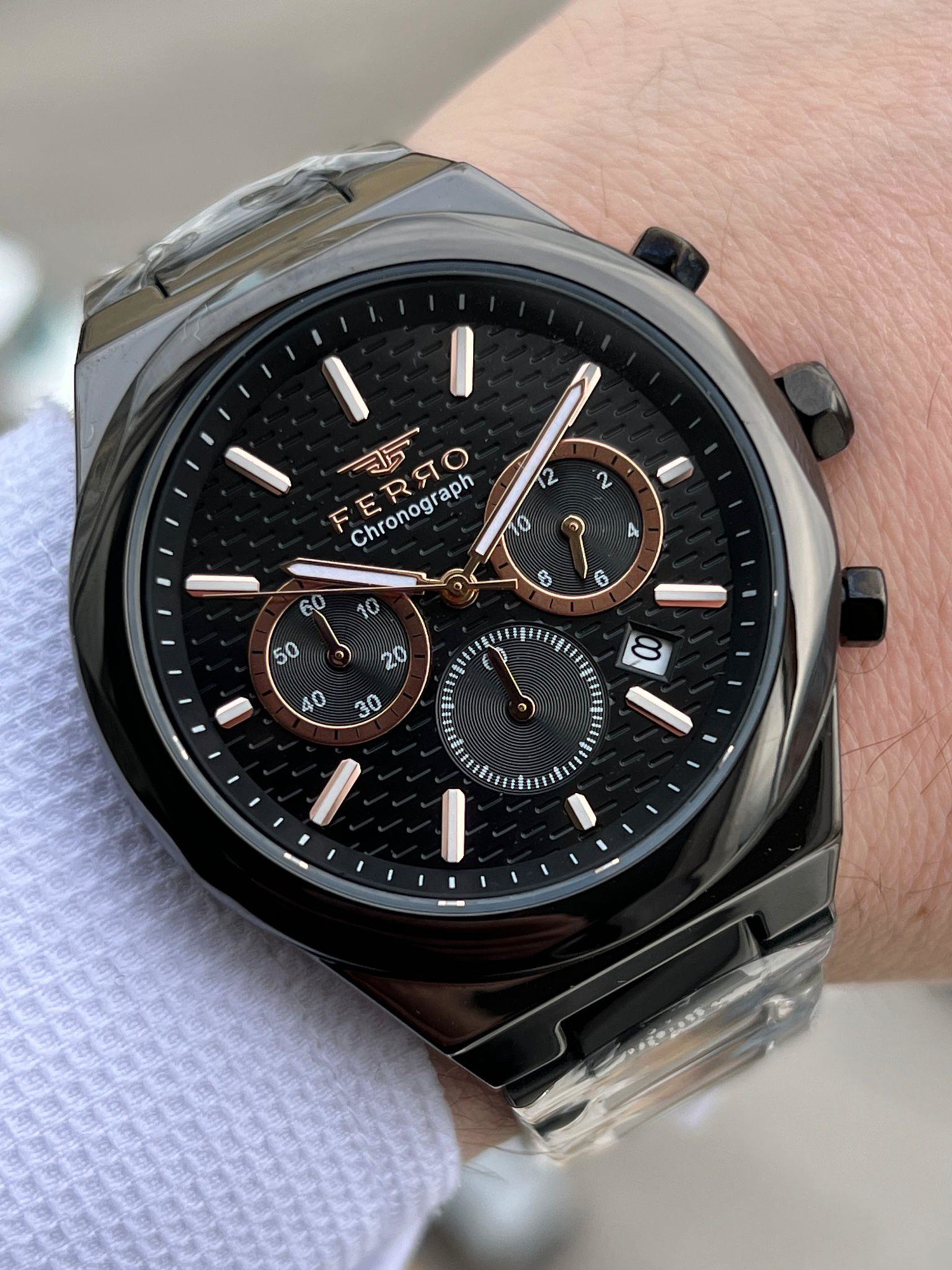 FERRO İç Fonksiyonları Aktif Chronograph 30 Mt Su Geçirmez Erkek 