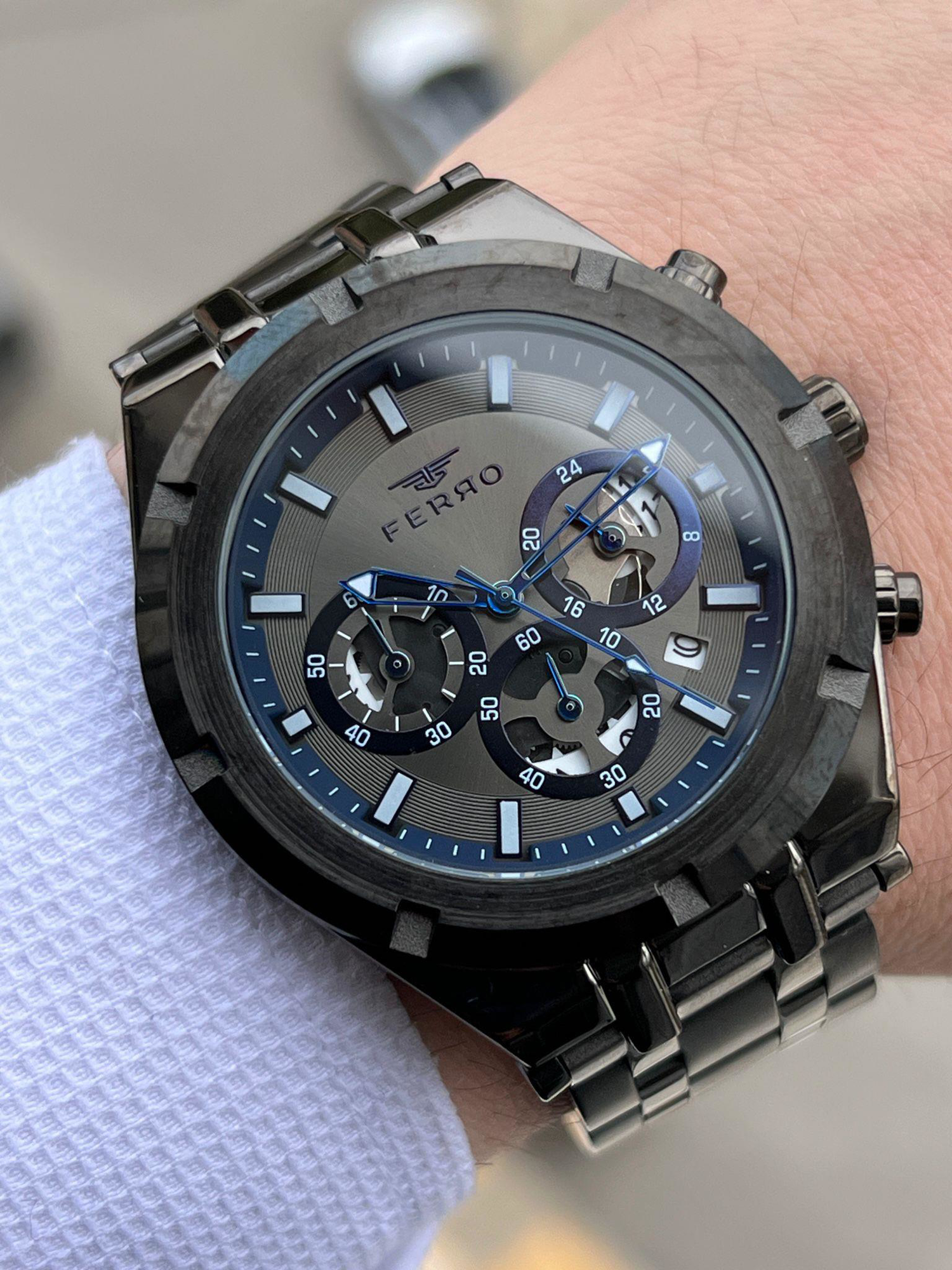 FERRO İç Fonksiyonları Aktif Chronograph 30 Mt Su Geçirmez Erkek 
