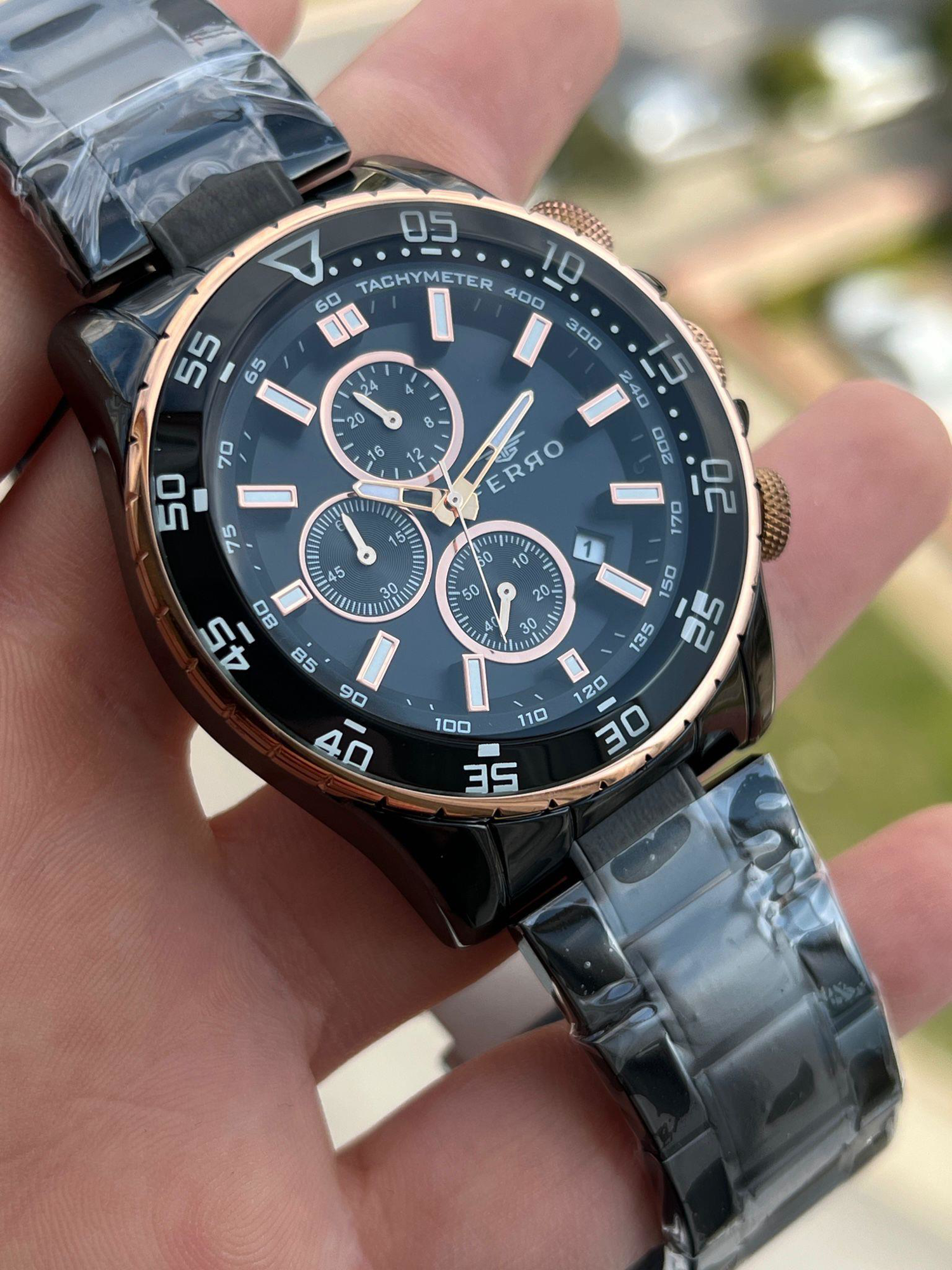 FERRO İç Fonksiyonları Aktif Chronograph 30 Mt Su Geçirmez Erkek 