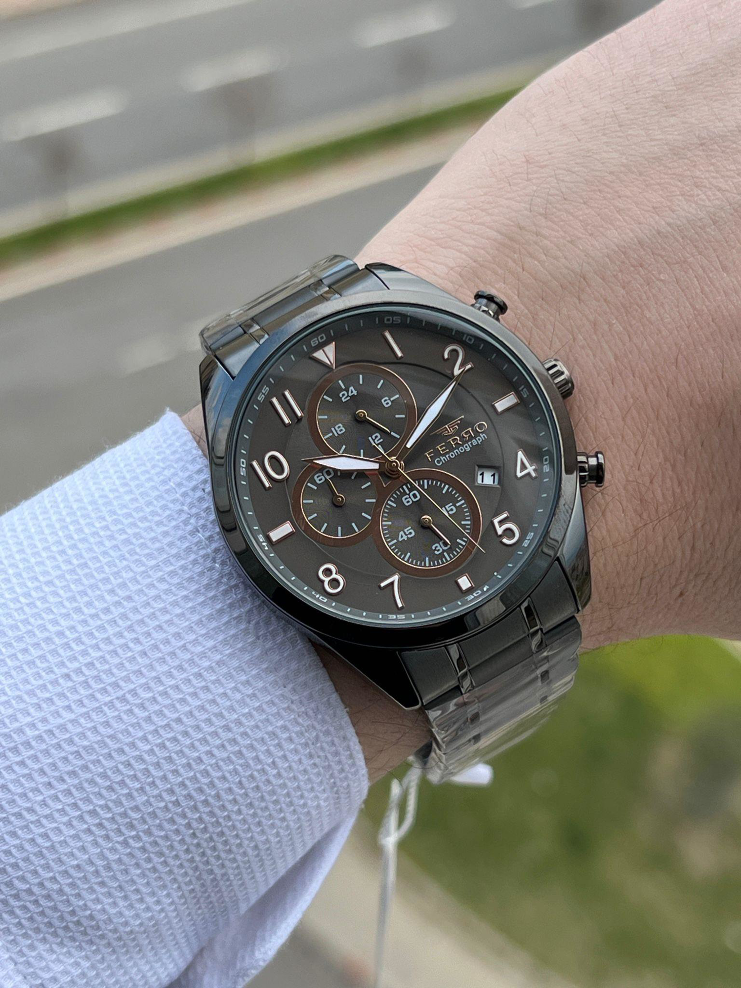 FERRO İç Fonksiyonları Aktif Chronograph 30 Mt Su Geçirmez Erkek 