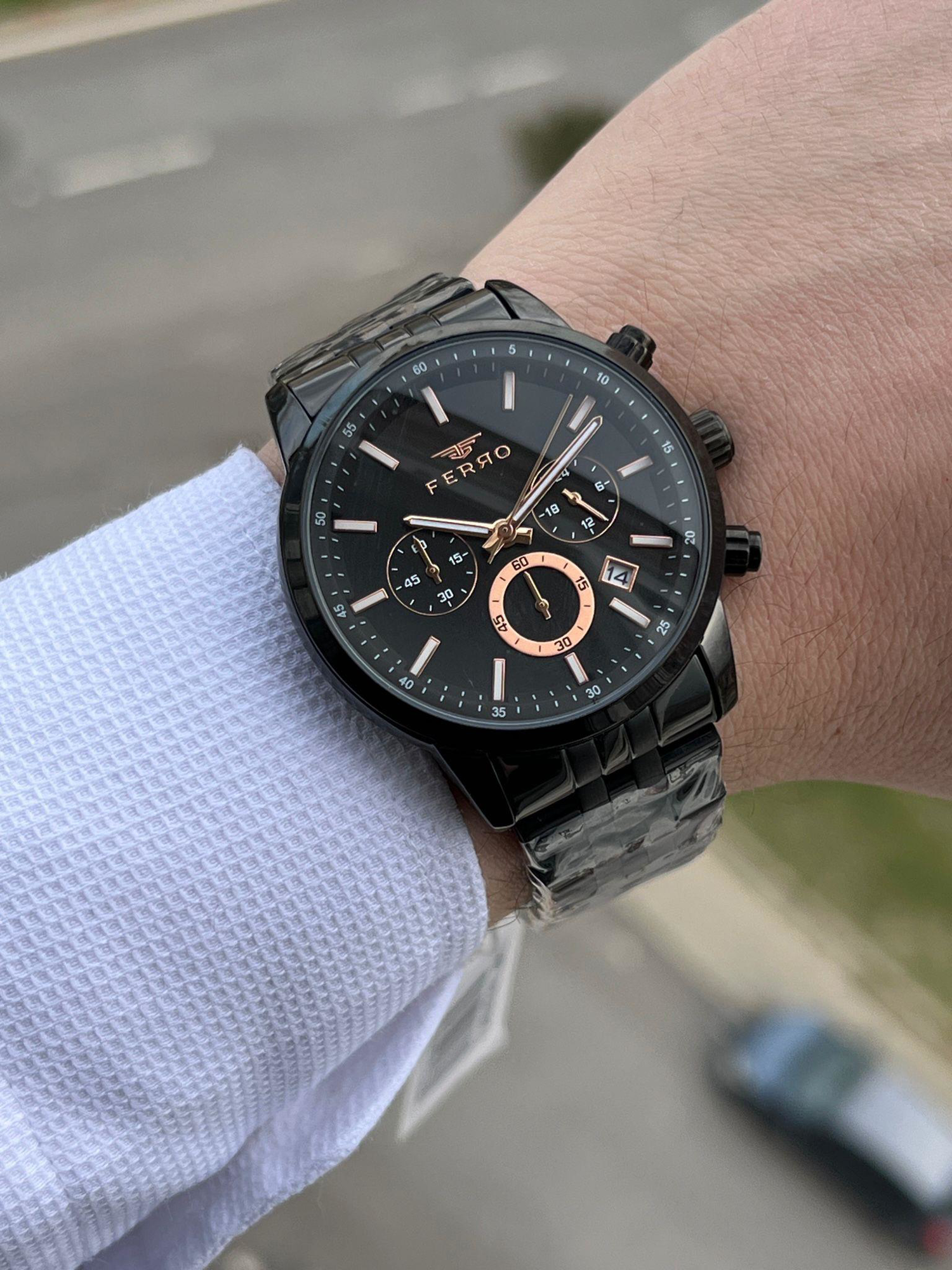 FERRO İç Fonksiyonları Aktif Chronograph 30 Mt Su Geçirmez Erkek 