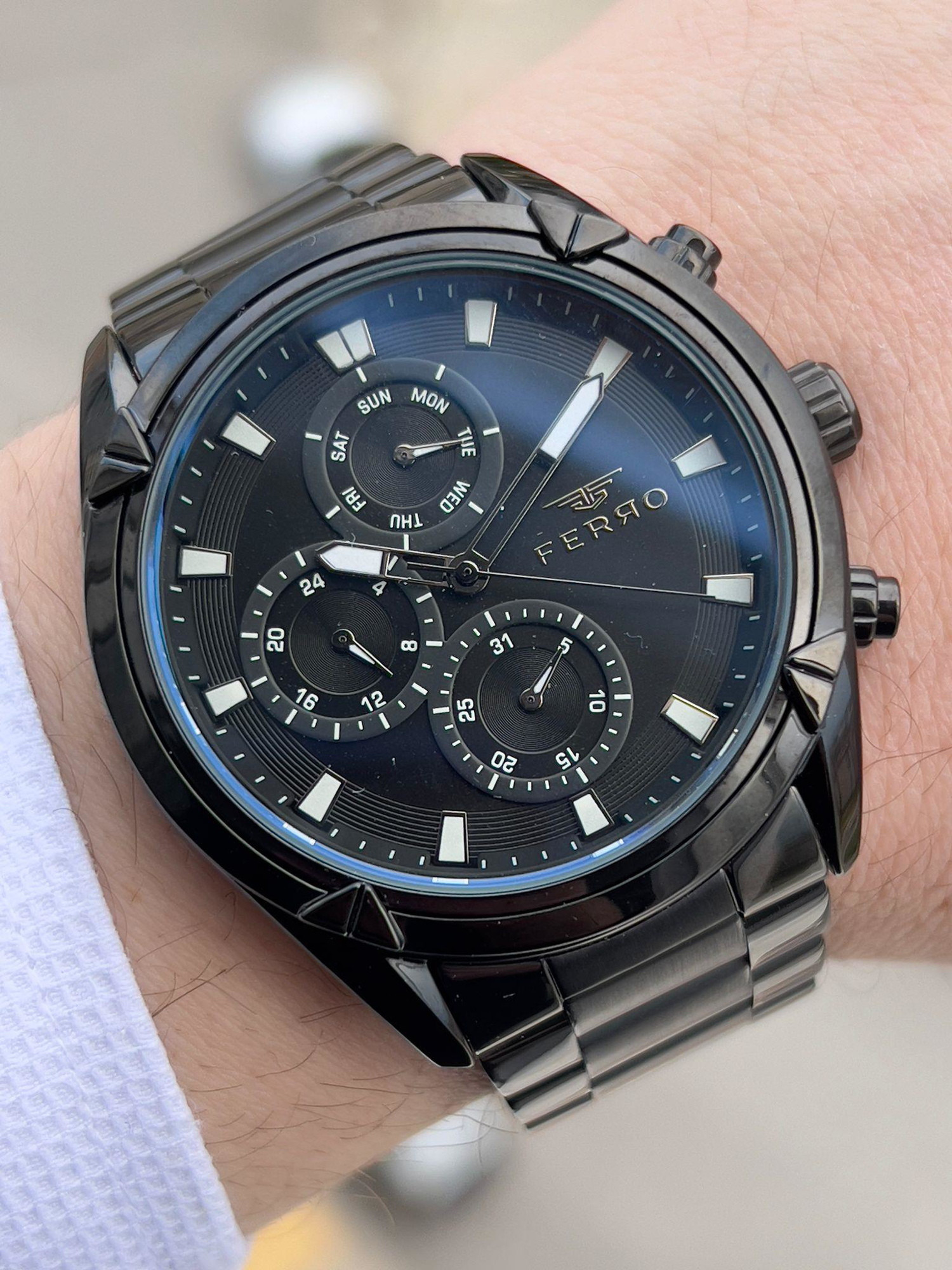 FERRO İç Fonksiyonları Aktif Chronograph 30 Mt Su Geçirmez Erkek 