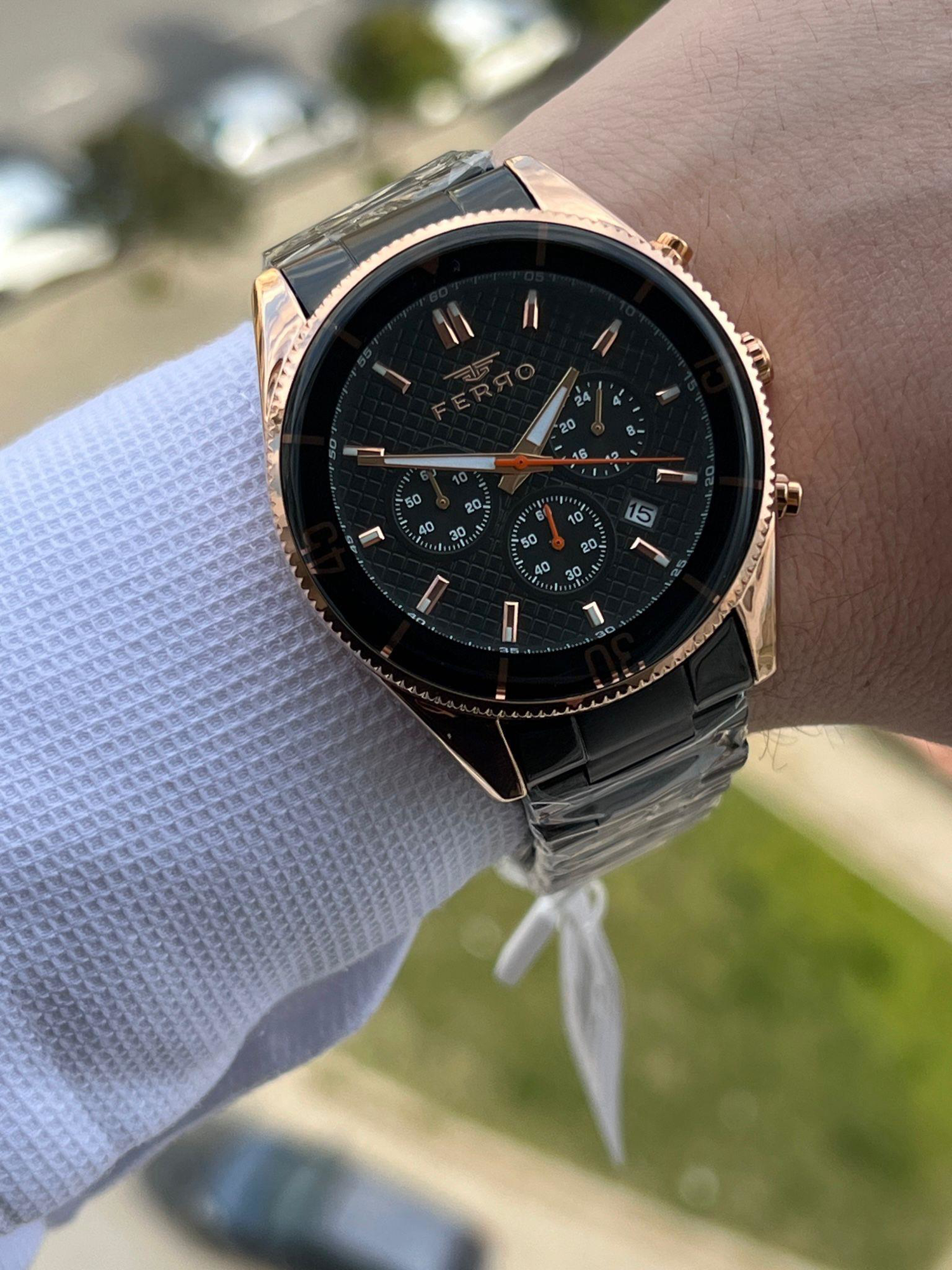 FERRO İç Fonksiyonları Aktif Chronograph 30 Mt Su Geçirmez Erkek 