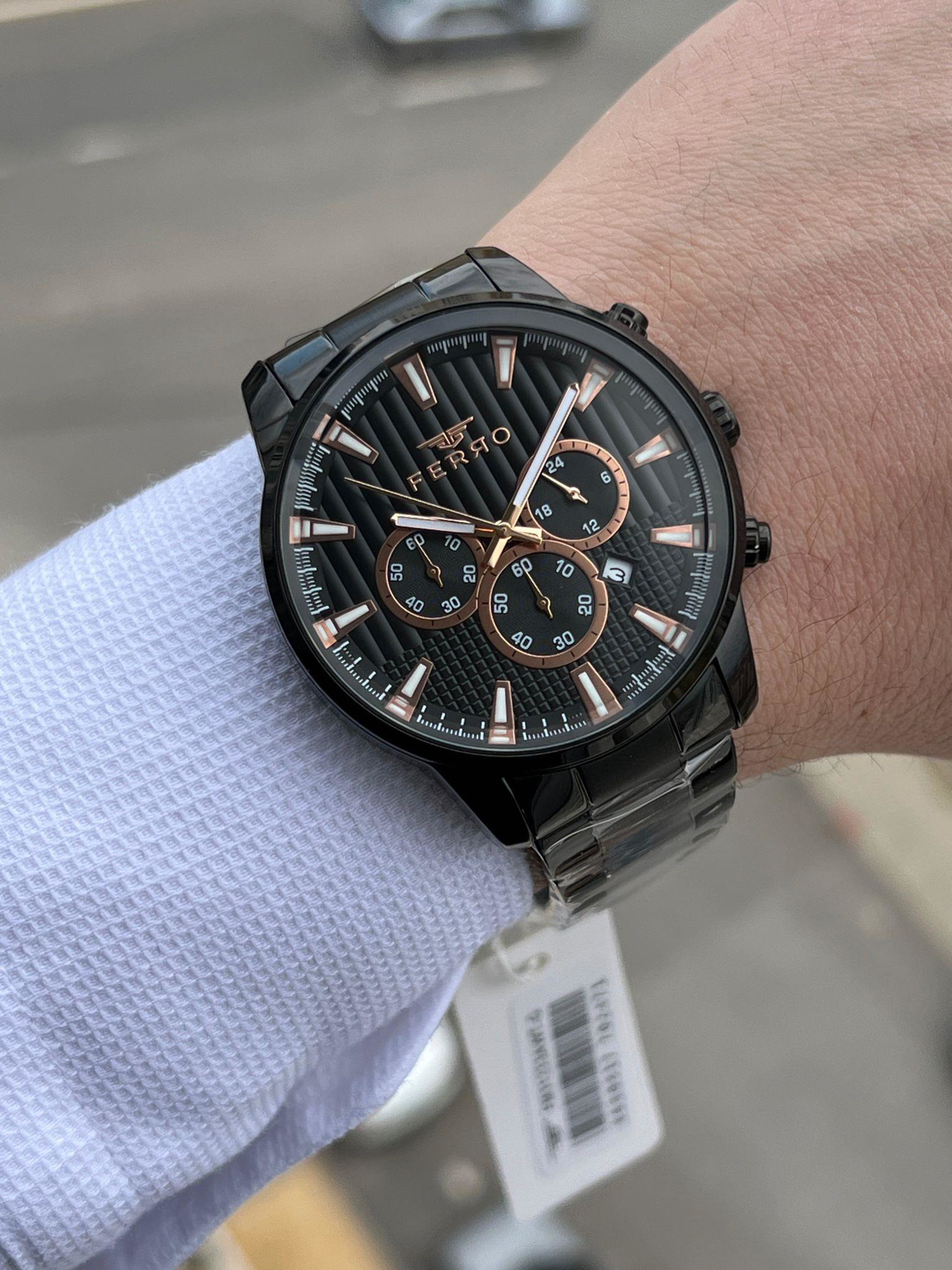 FERRO İç Fonksiyonları Aktif Chronograph 30 Mt Su Geçirmez Erkek FERRO İç Fonksiyonları Aktif Chronograph 30 Mt Su Geçirmez Erkek