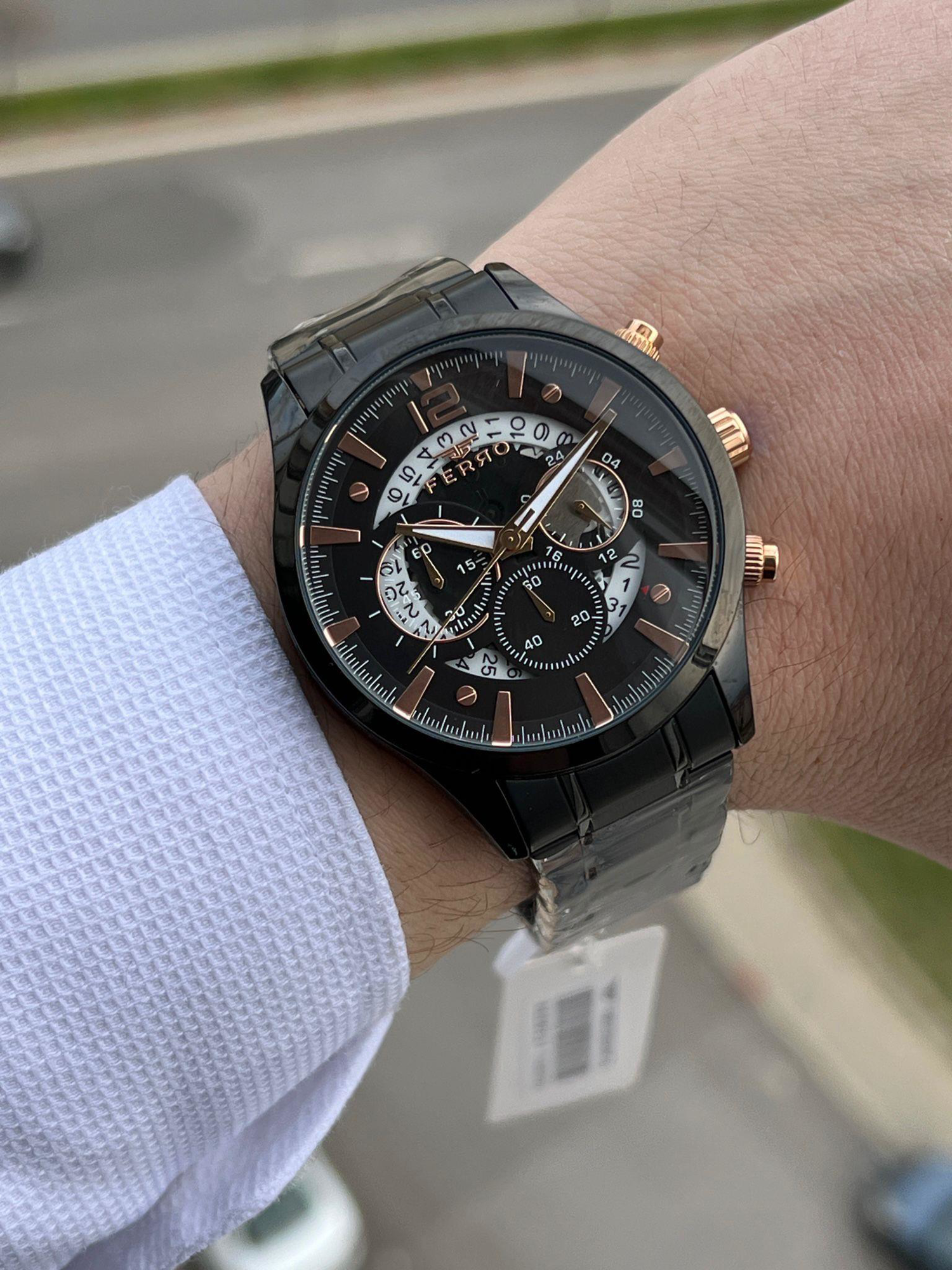 FERRO İç Fonksiyonları Aktif Chronograph 30 Mt Su Geçirmez Erkek 