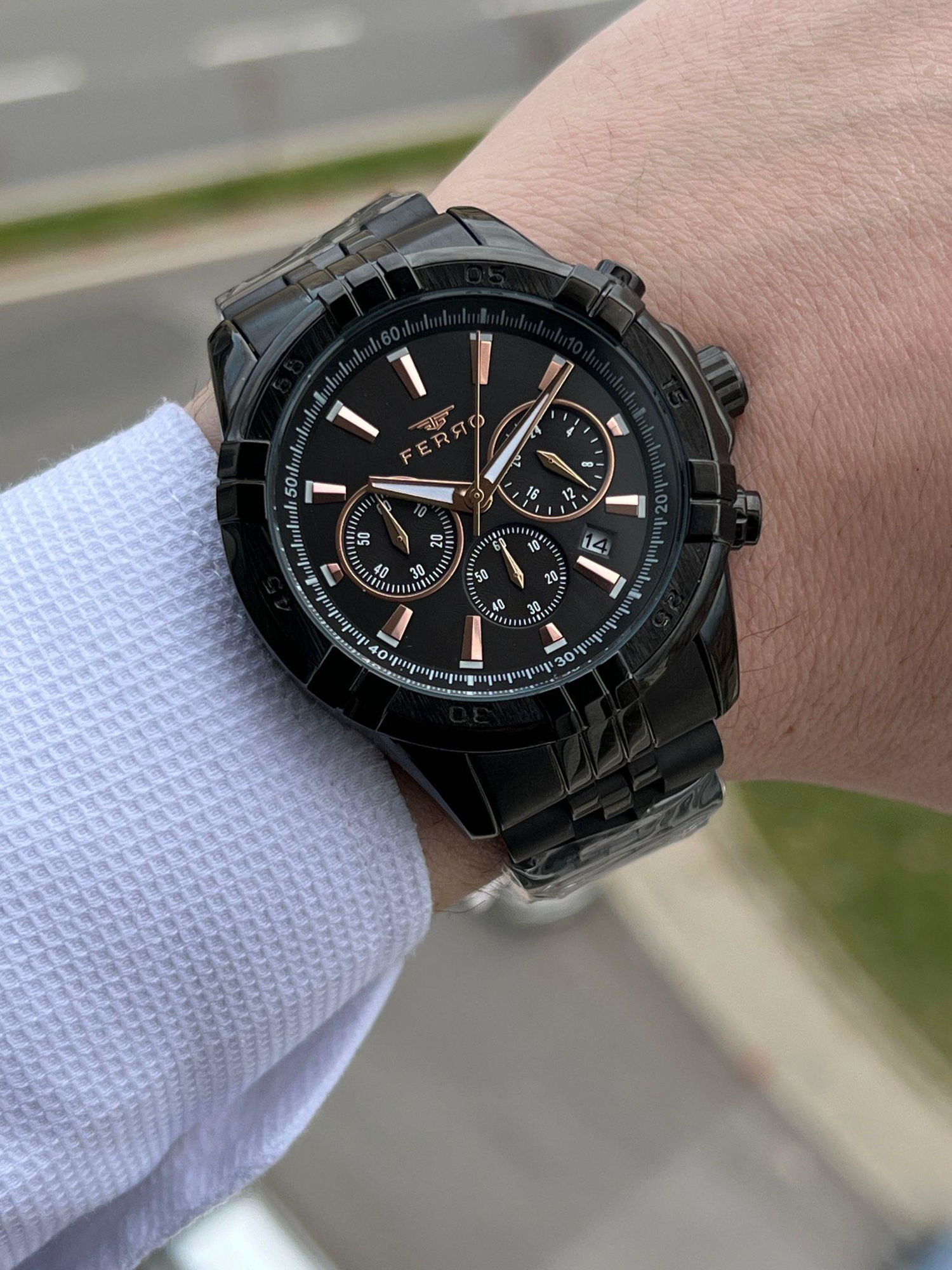 FERRO İç Fonksiyonları Aktif Chronograph 30 Mt Su Geçirmez Erkek 