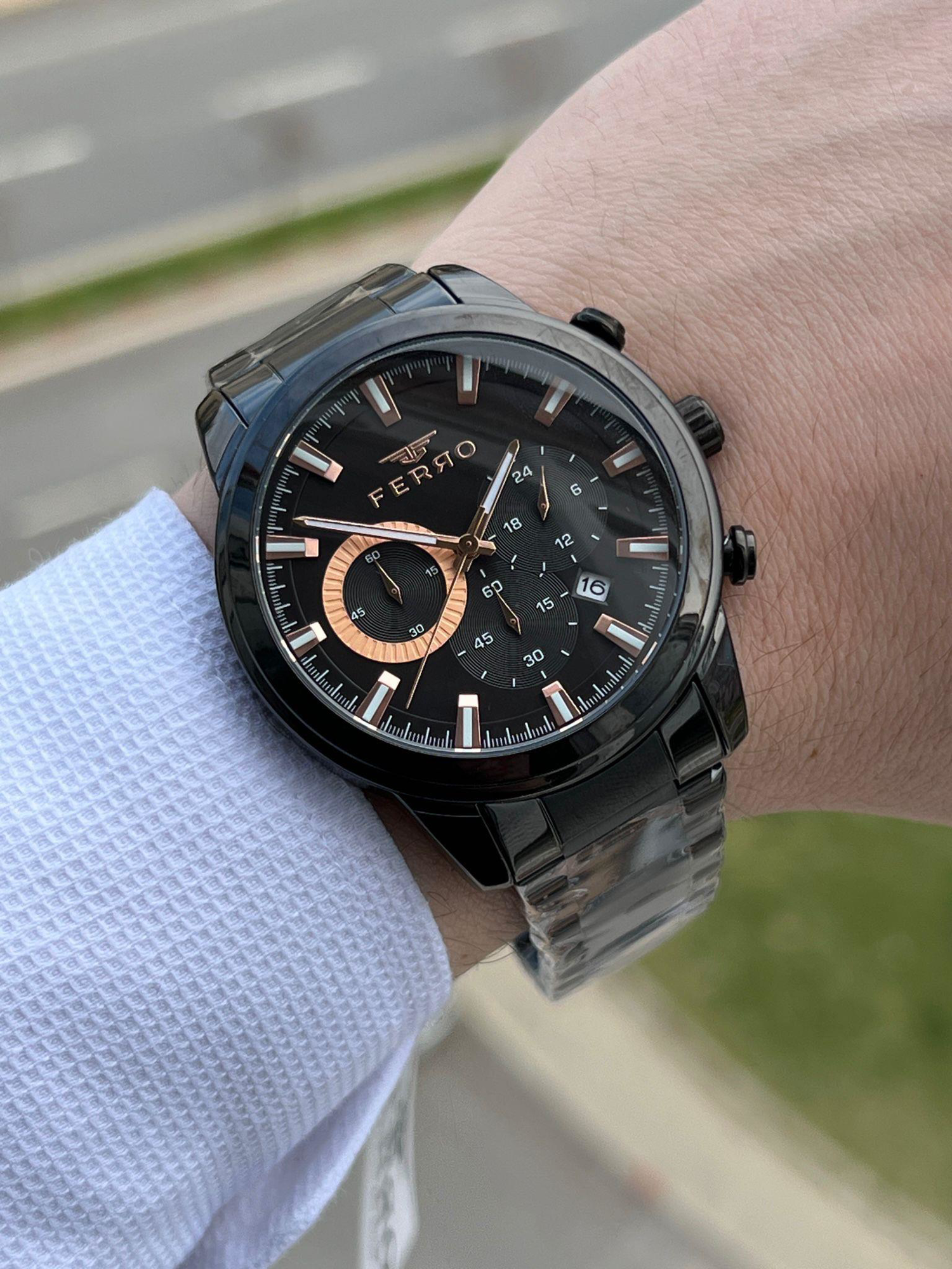 FERRO İç Fonksiyonları Aktif Chronograph 30 Mt Su Geçirmez Erkek 