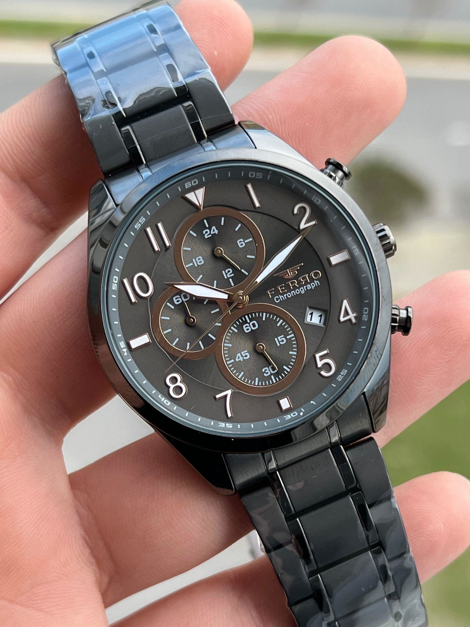 FERRO İç Fonksiyonları Aktif Chronograph 30 Mt Su Geçirmez Erkek 