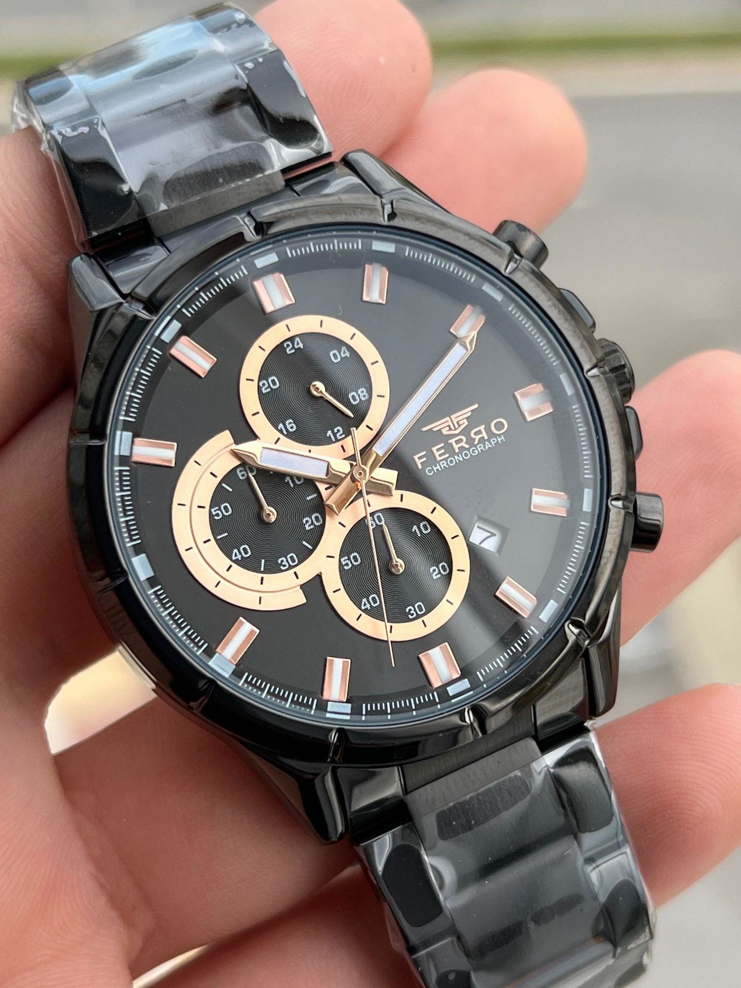 FERRO İç Fonksiyonları Aktif Chronograph 30 Mt Su Geçirmez Erkek 