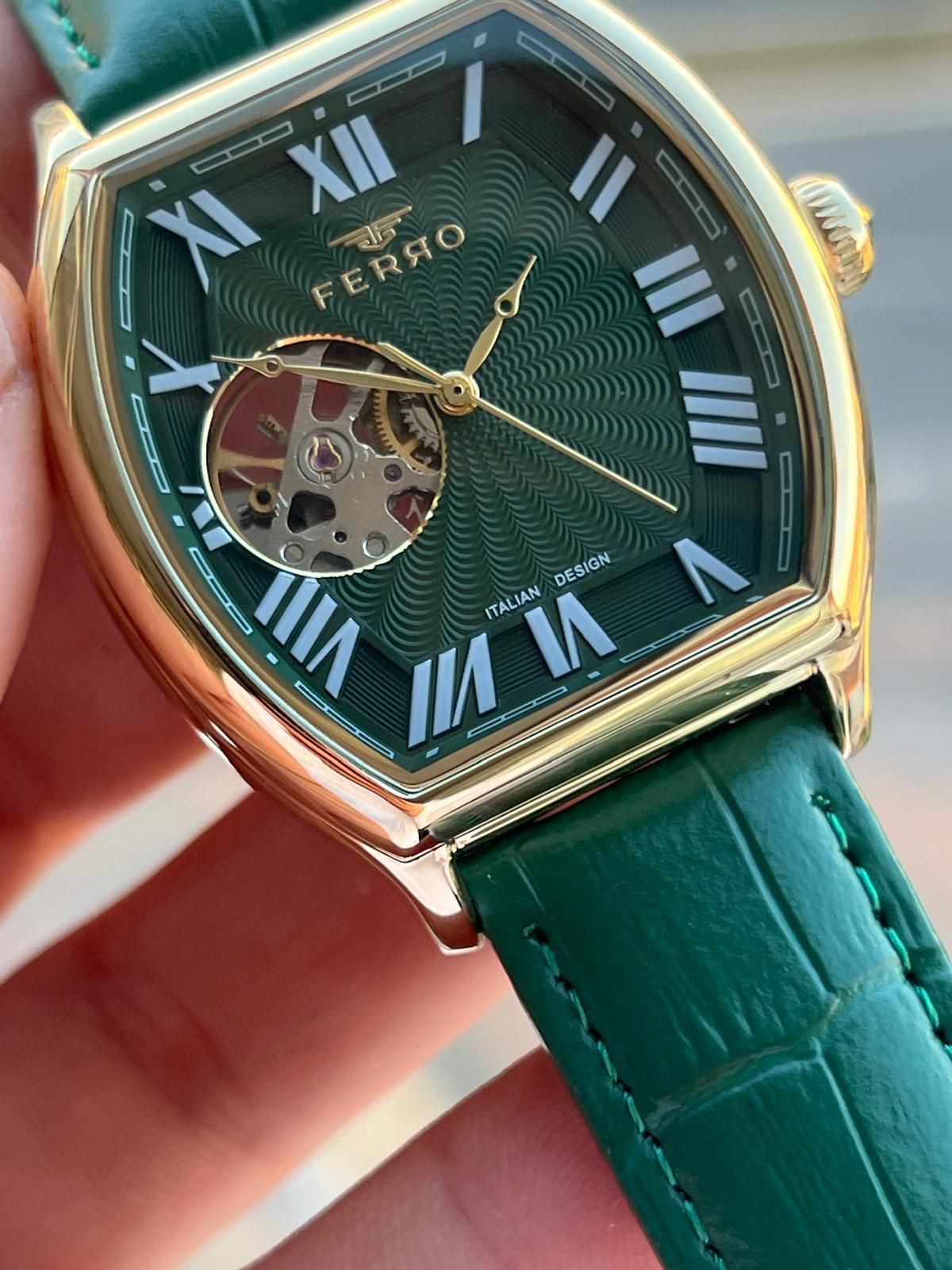 Ferro Otomatik Mekanizma Deri Kordon 3 Atm Suya Dayanıklı Erkek K