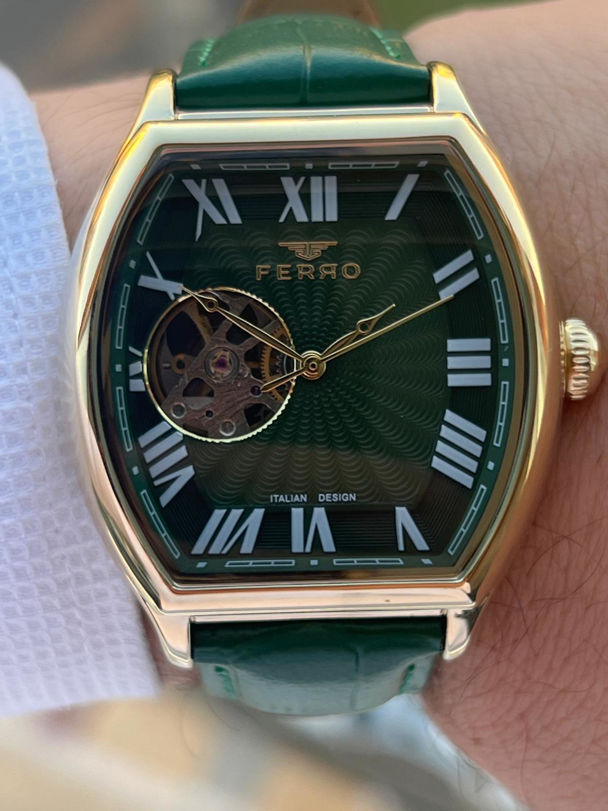 Ferro Otomatik Mekanizma Deri Kordon 3 Atm Suya Dayanıklı Erkek K