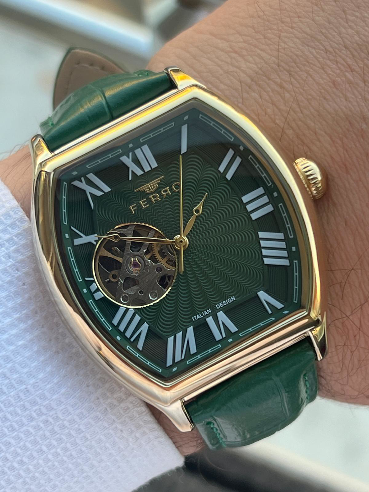 Ferro Otomatik Mekanizma Deri Kordon 3 Atm Suya Dayanıklı Erkek K