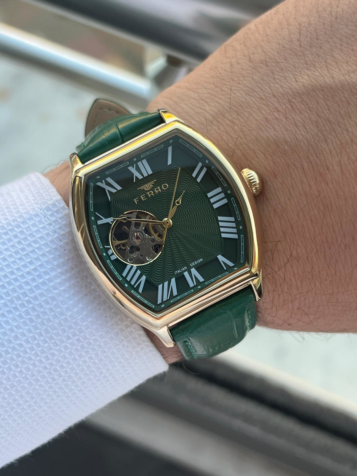 Ferro Otomatik Mekanizma Deri Kordon 3 Atm Suya Dayanıklı Erkek K