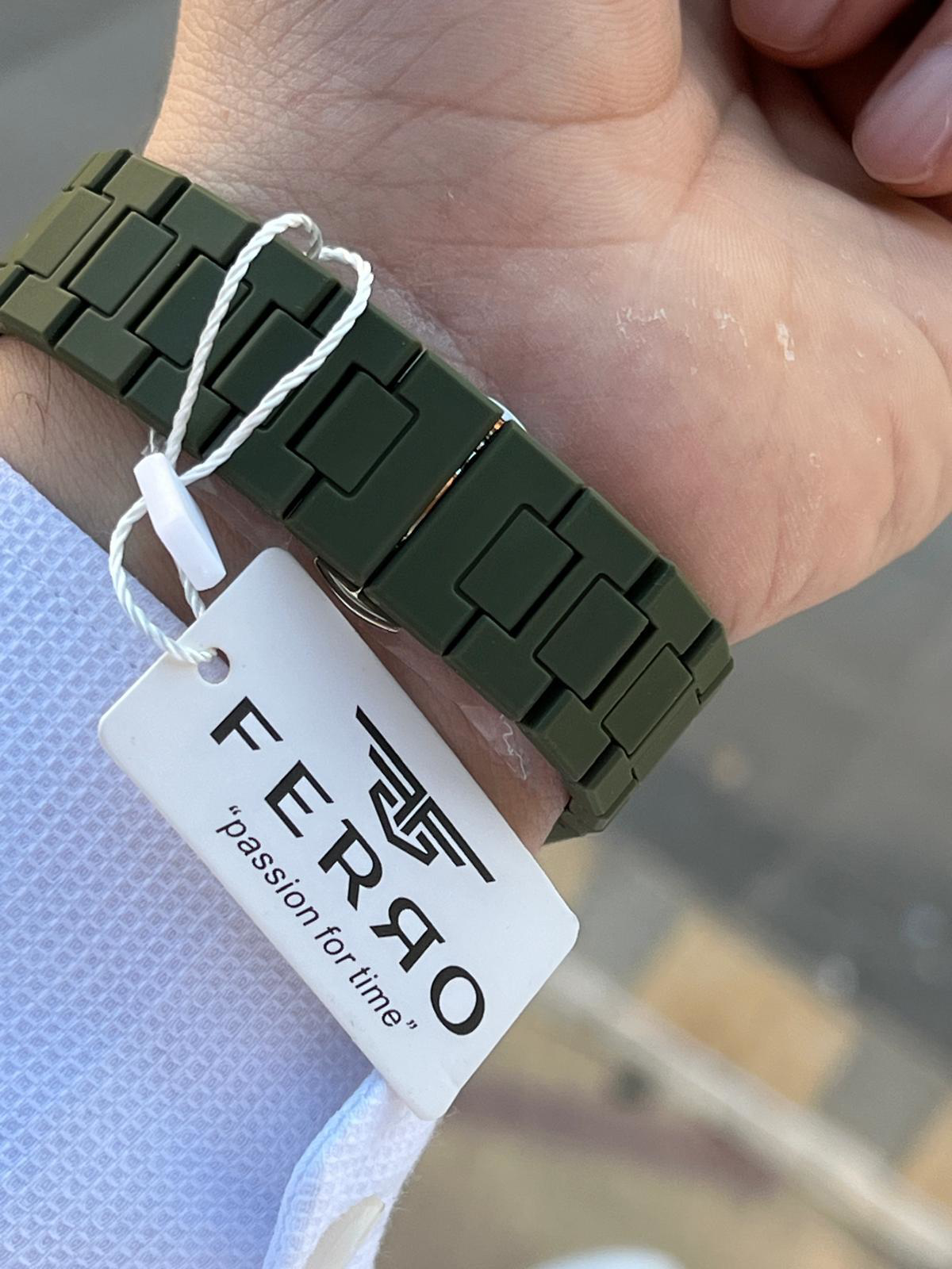 Ferro Polycarbon Kasa & Kordon 50 Mt Suya Dayanıklı Erkek Kol Saa