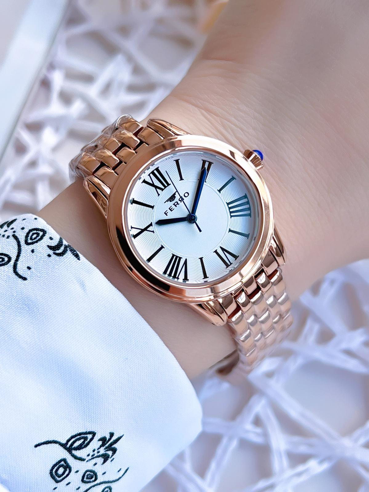 Ferro Rose Gold Renk 3 Atm Suya Dayanıklı Çelik Kordon Özel Tasar Fiyatı, Yorumları ve Özellikleri