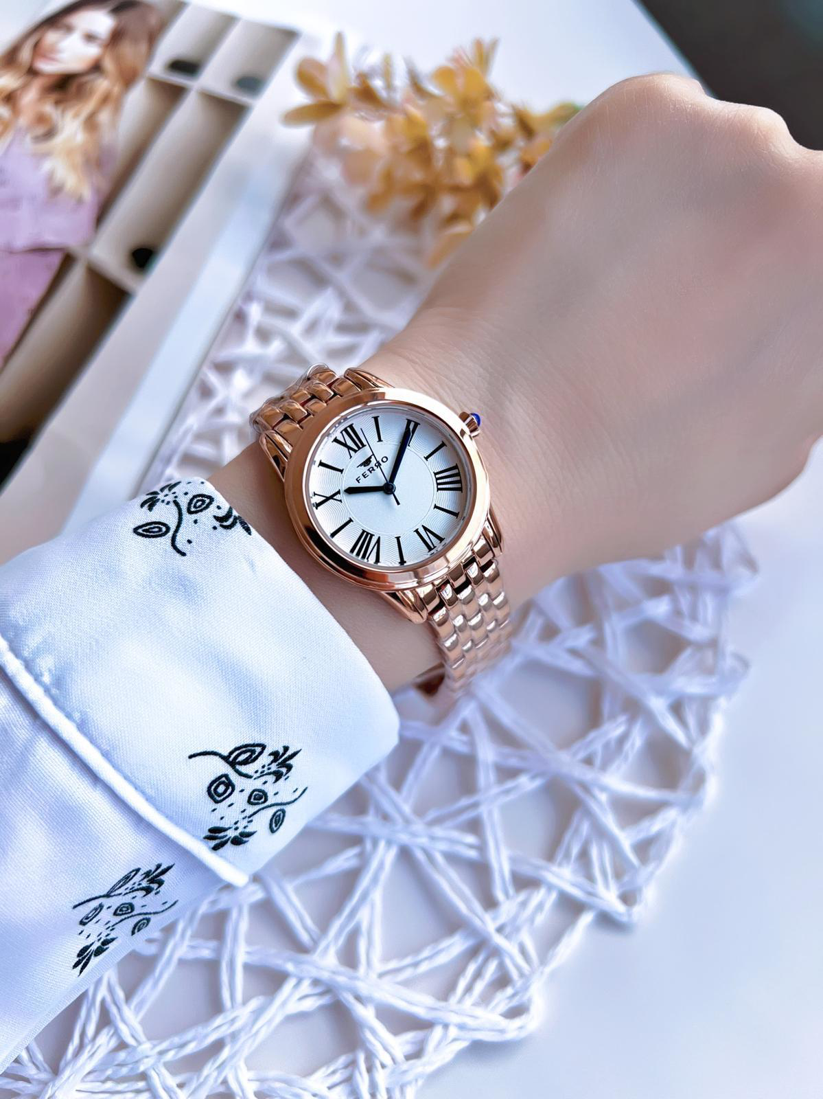 Ferro Rose Gold Renk 3 Atm Suya Dayanıklı Çelik Kordon Özel Tasar Fiyatı, Yorumları ve Özellikleri