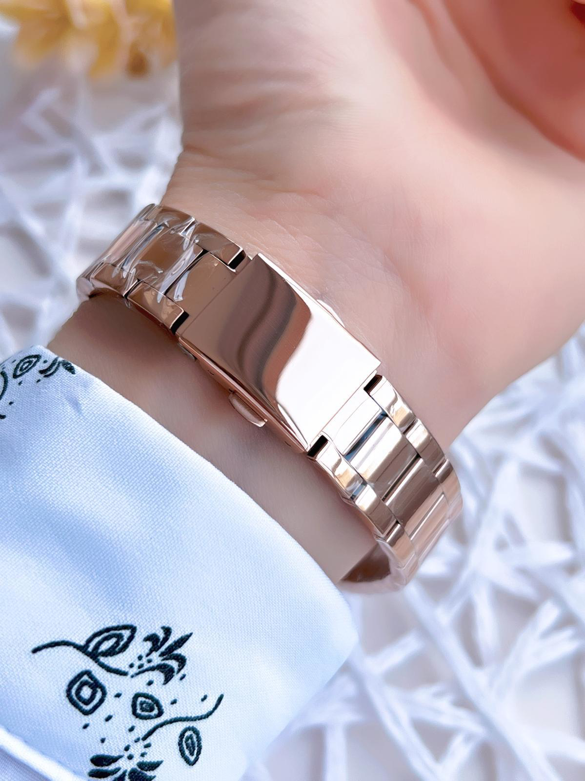Ferro Rose Gold Renk 3 Atm Suya Dayanıklı Çelik Kordon Özel Tasar Ferro Rose Gold Renk 3 Atm Suya Dayanıklı Çelik Kordon Özel Tasar