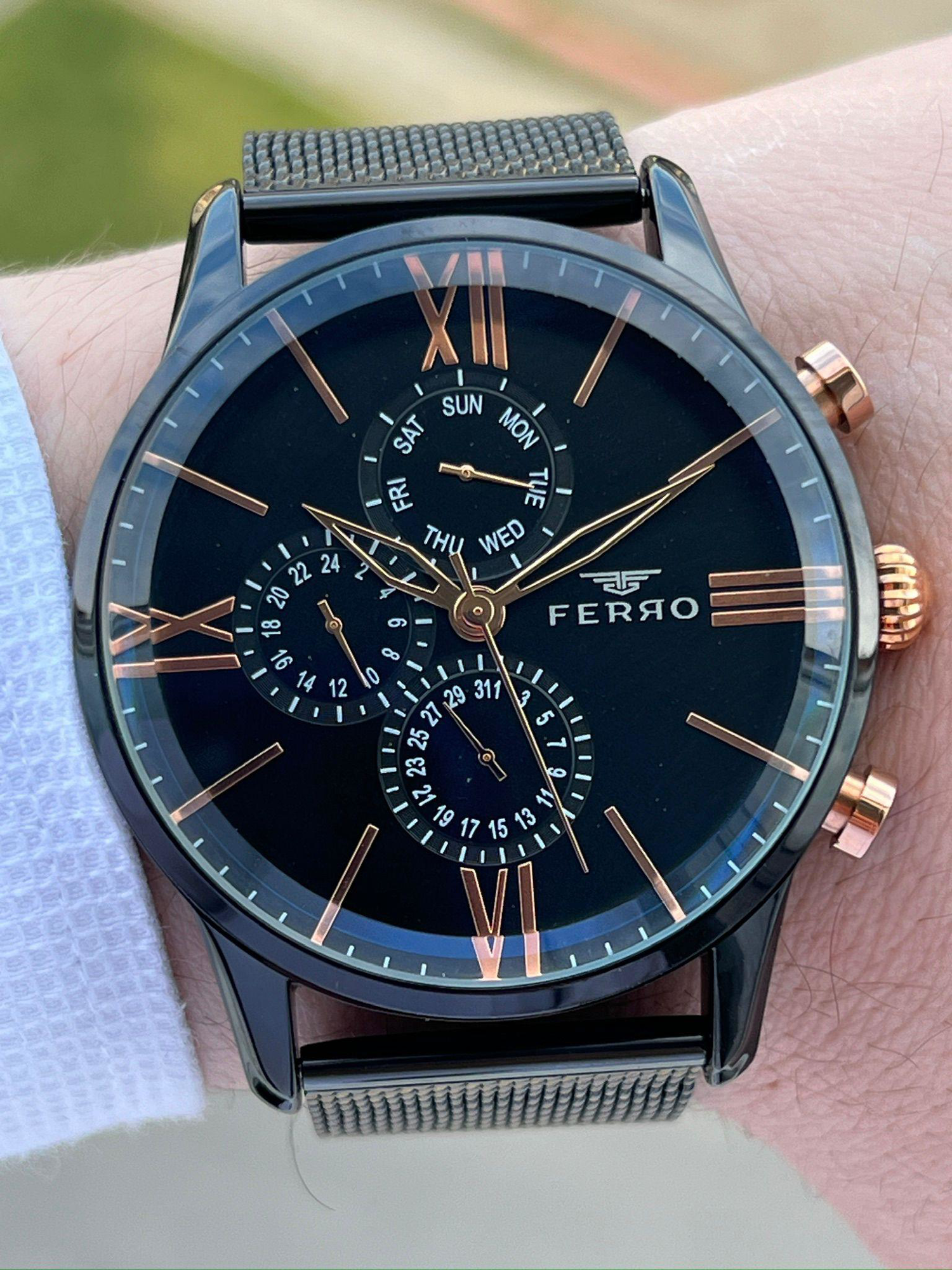 Ferro Siyah Hasır Kordon İç Fonksiyonları Aktif Takvimli 30 Mt Su