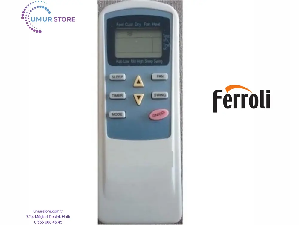 Ferroli C9000PCZ Uyumlu Klima Kumandası