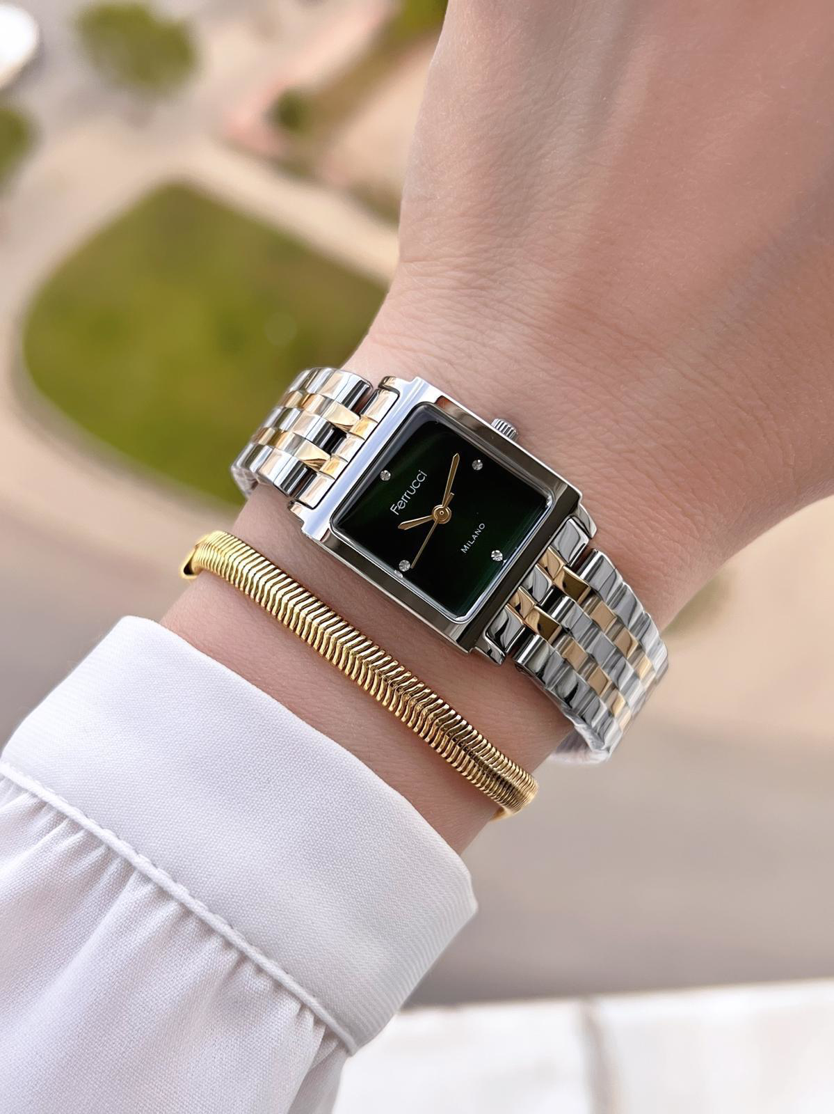 Ferrucci Çelik Kordon 2 Yıl Garantili 3 Atm Suya Dayanıklı Kadın 