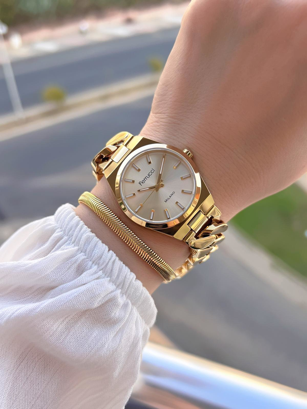 Ferrucci Çelik Kordon 2 Yıl Garantili 3 Atm Suya Dayanıklı Kadın 