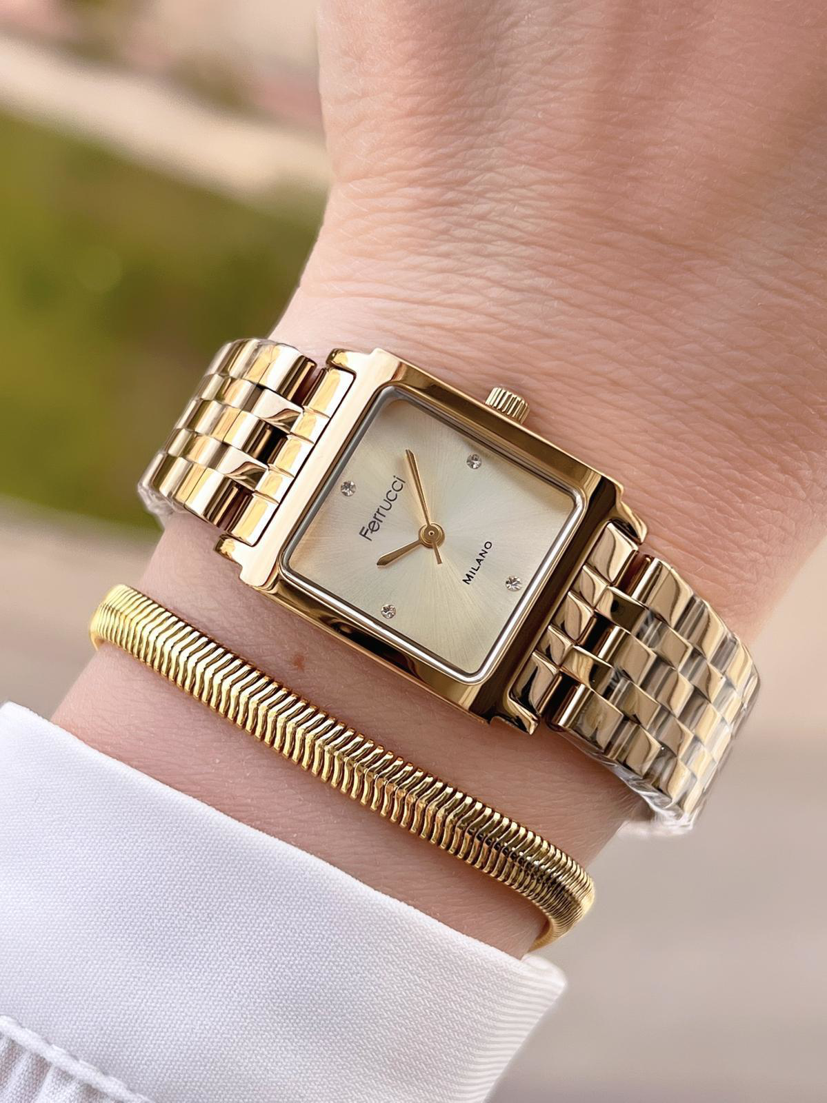 Ferrucci Çelik Kordon 2 Yıl Garantili 3 Atm Suya Dayanıklı Kadın 