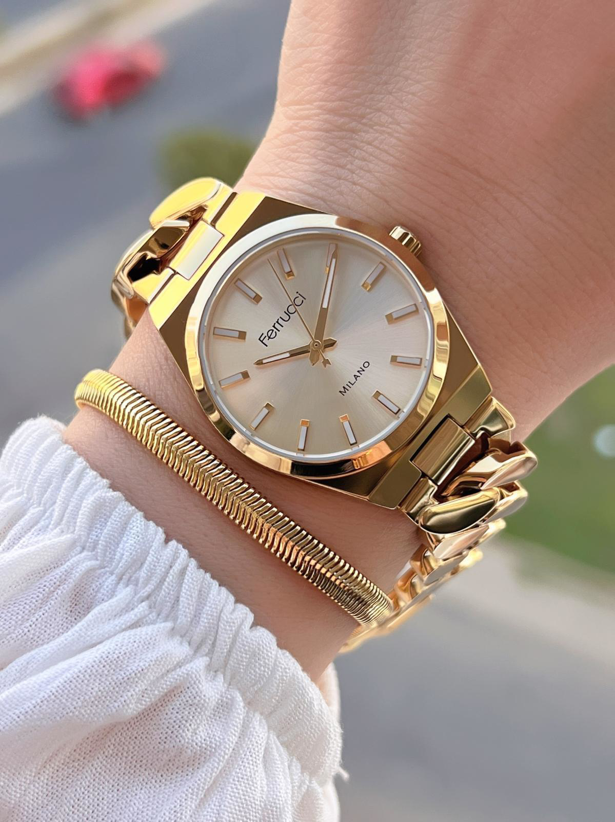 Ferrucci Çelik Kordon 2 Yıl Garantili 3 Atm Suya Dayanıklı Kadın 