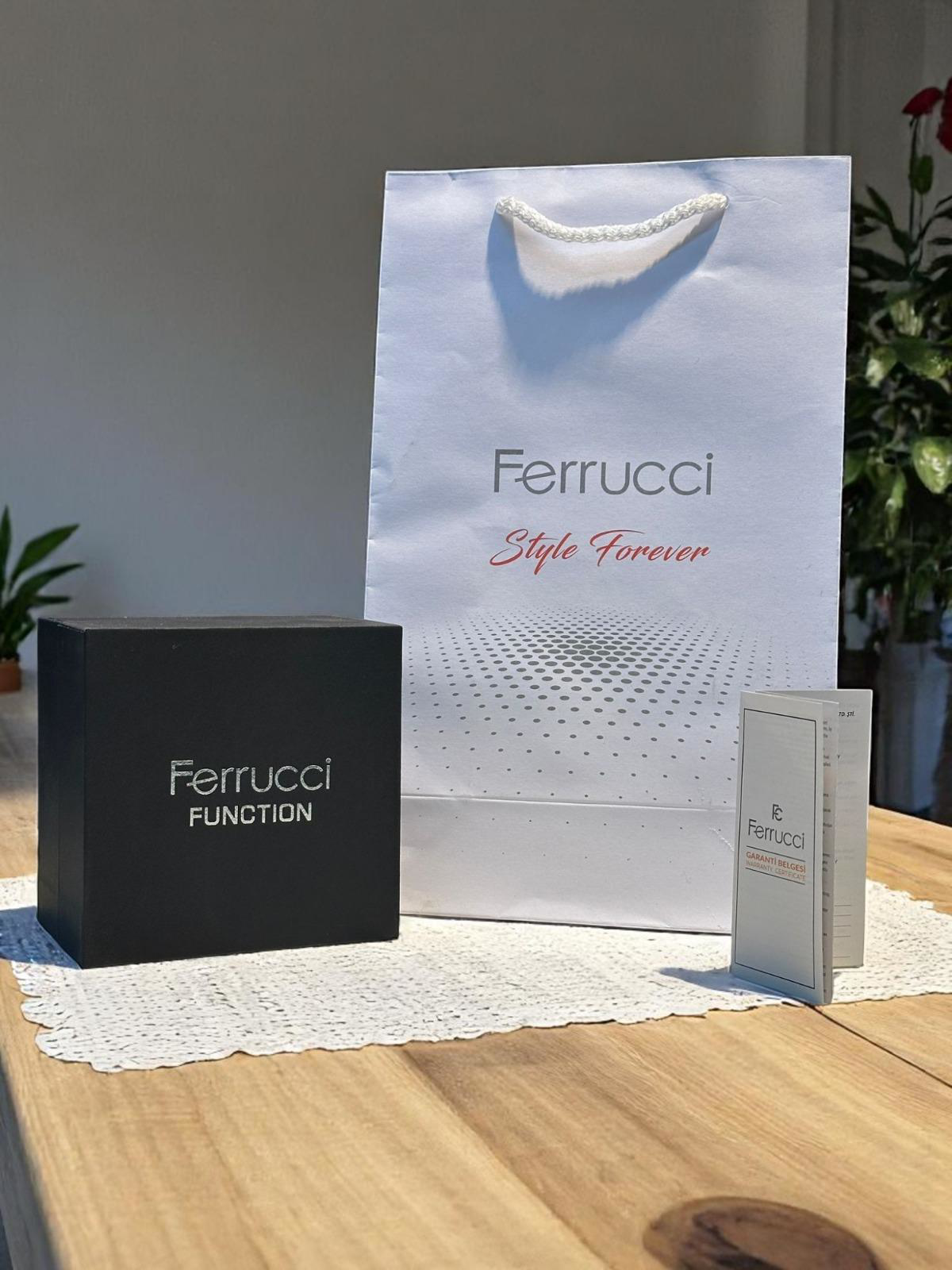 Ferrucci Otomatik&Kurmalı 3 Atm Suya Dayanıklı Çelik Kordonlu Erk