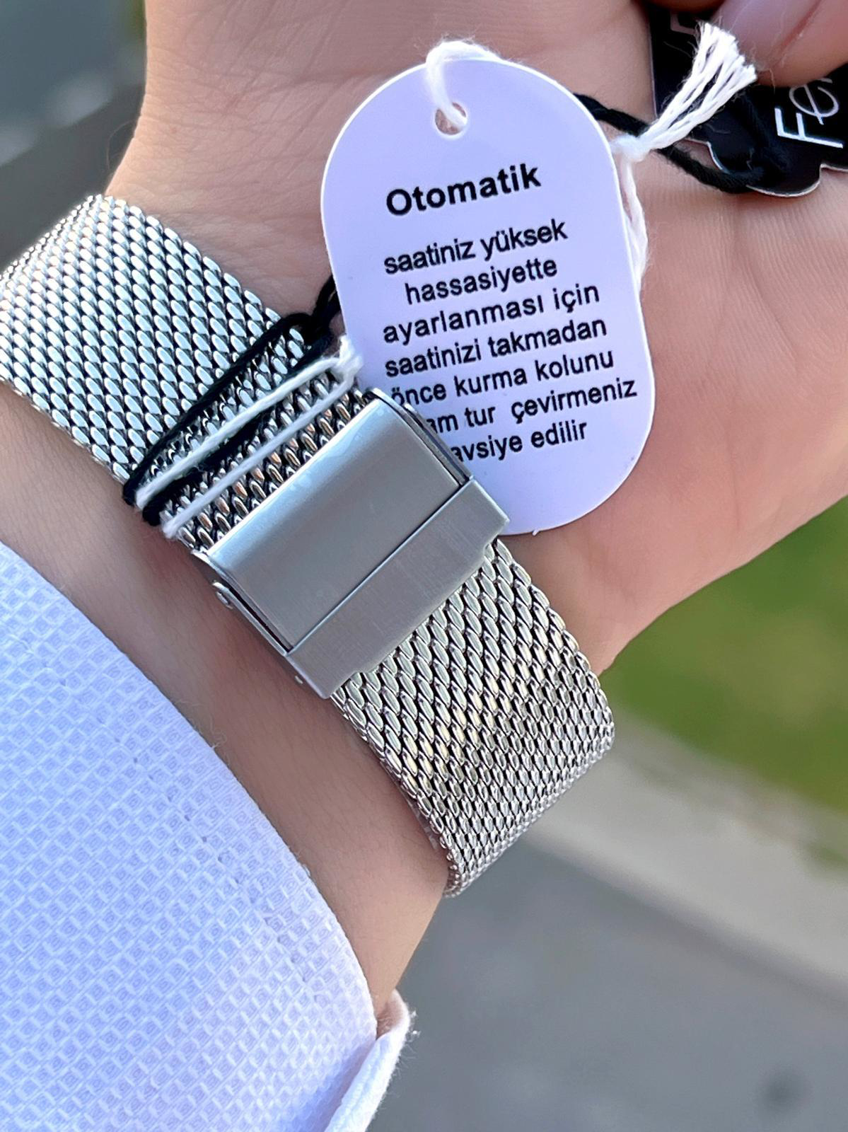 Ferrucci Otomatik&Kurmalı 3 Atm Suya Dayanıklı Çelik Kordonlu Erk